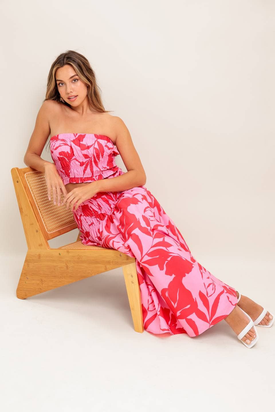 Hibiscus Smocked Tube Top