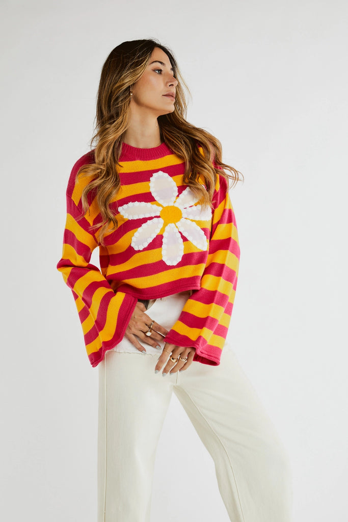 Daisy Scout Sweater - Rouge