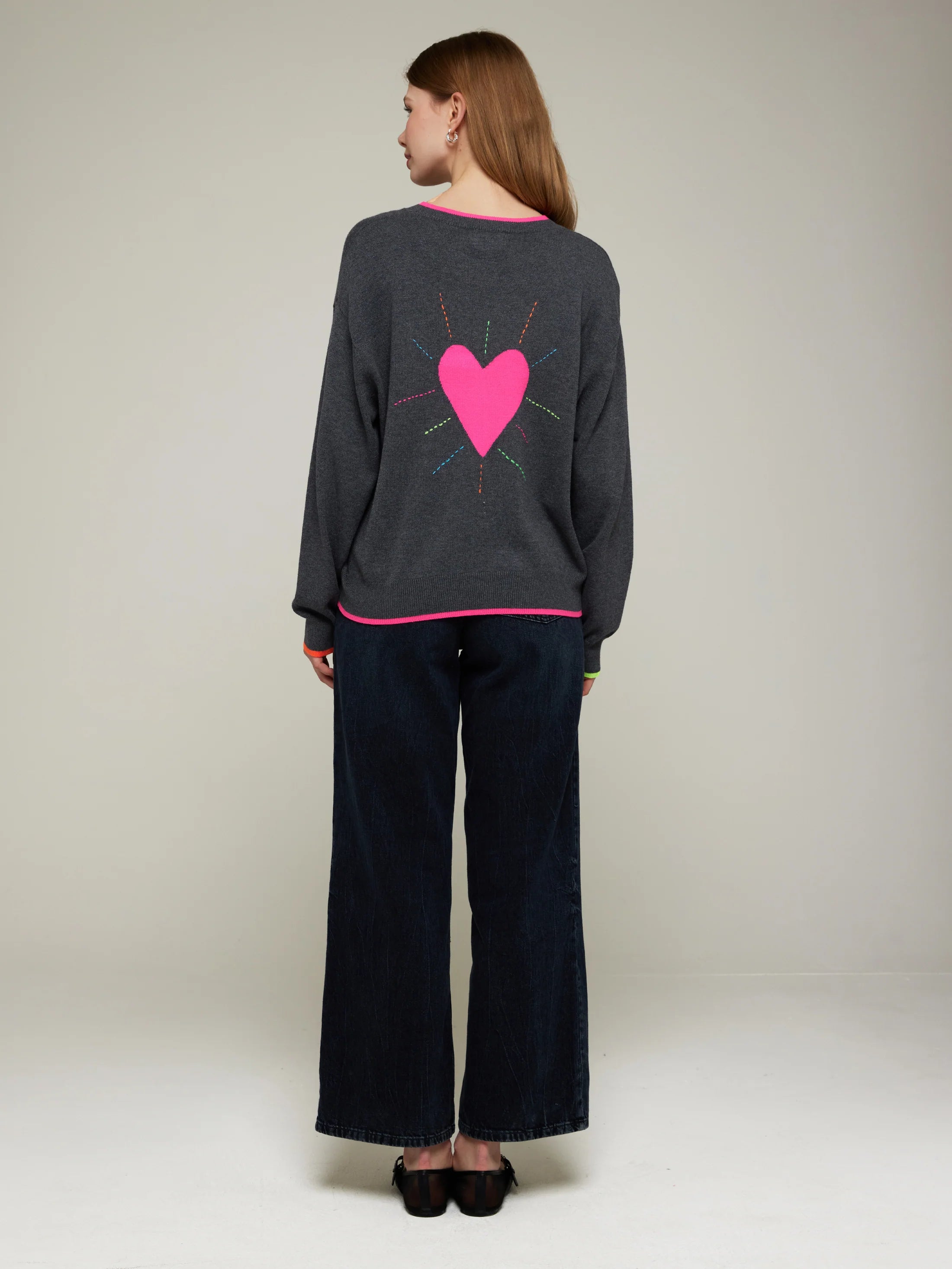 Valentina Heart Crew | BRODIE CASHMERE