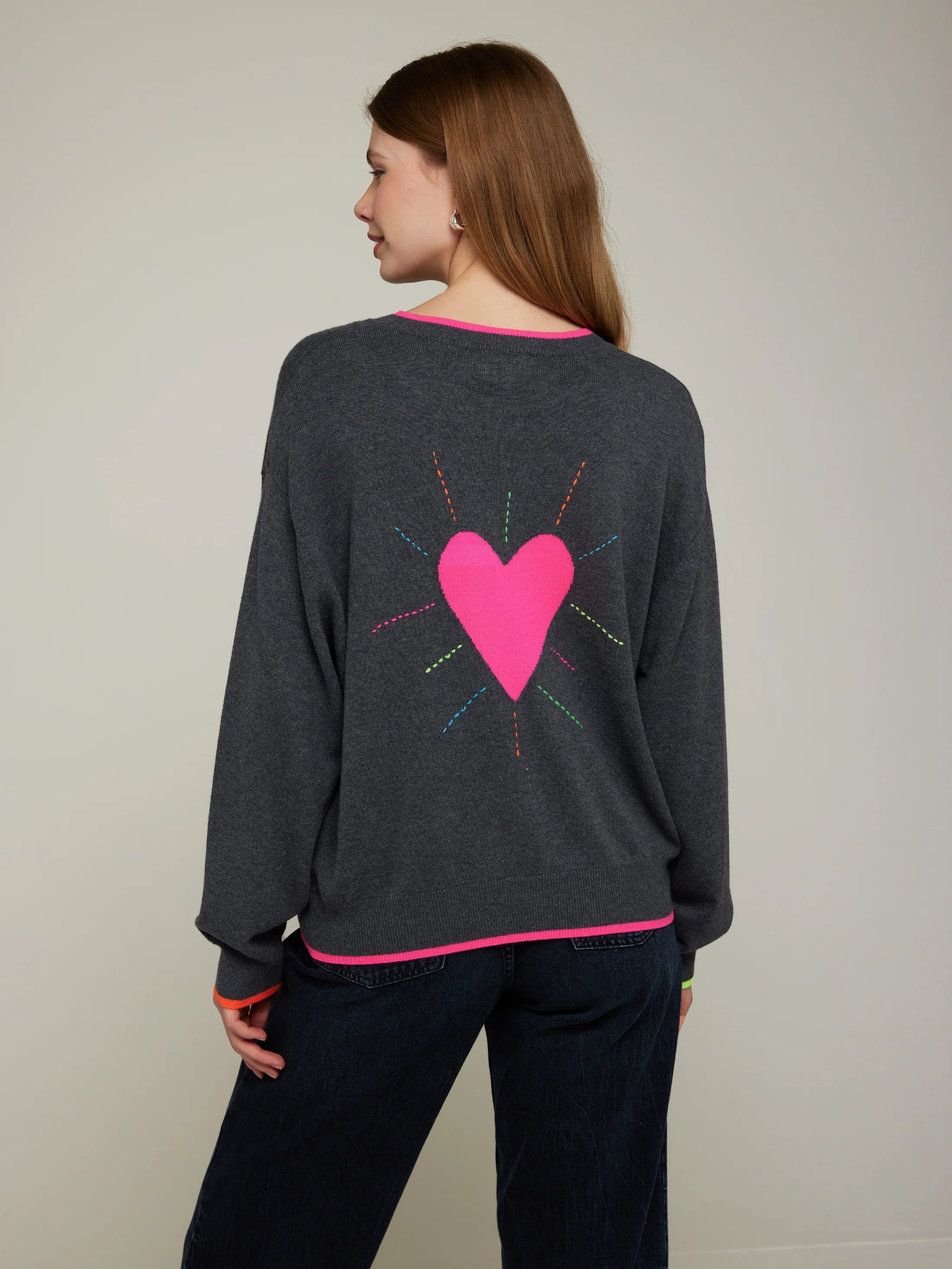 Valentina Heart Crew | BRODIE CASHMERE