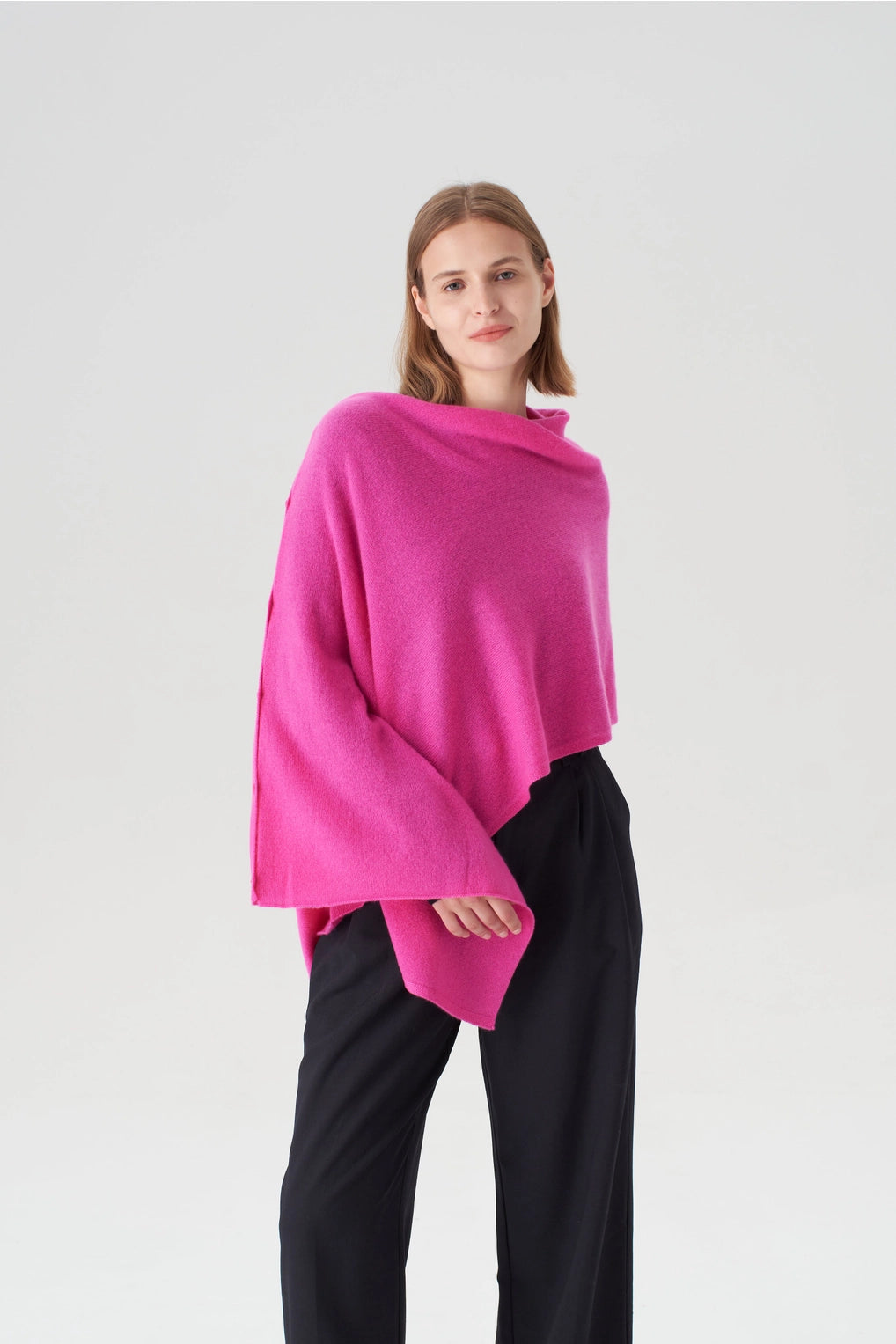 Cashmere Topper (Fuchsia)