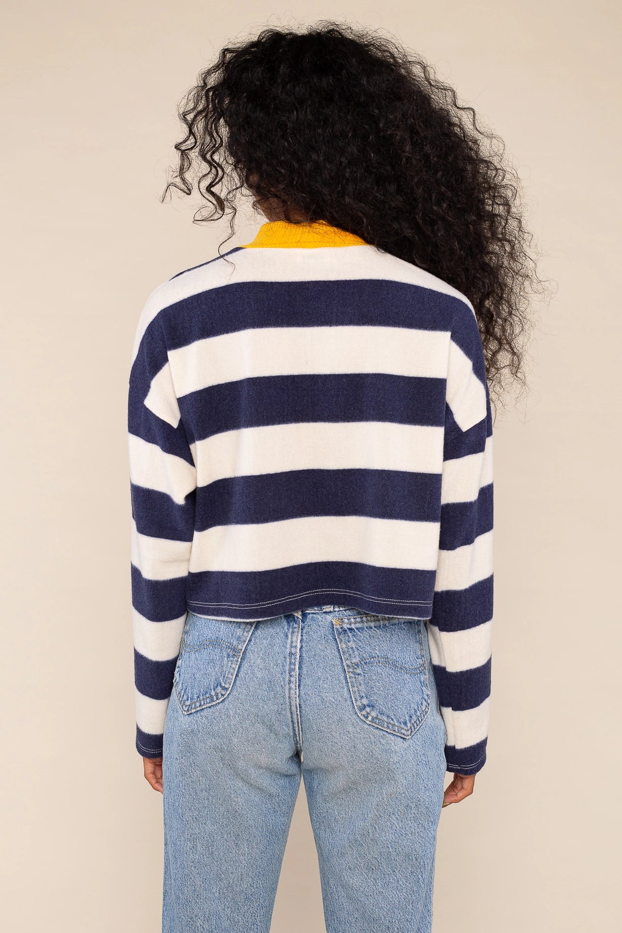 Andy Cropped Mock Neck