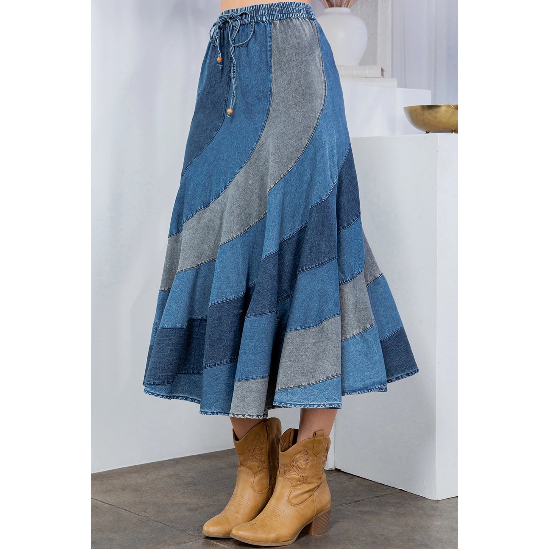 Ridin' Sidesaddle Midi Skirt