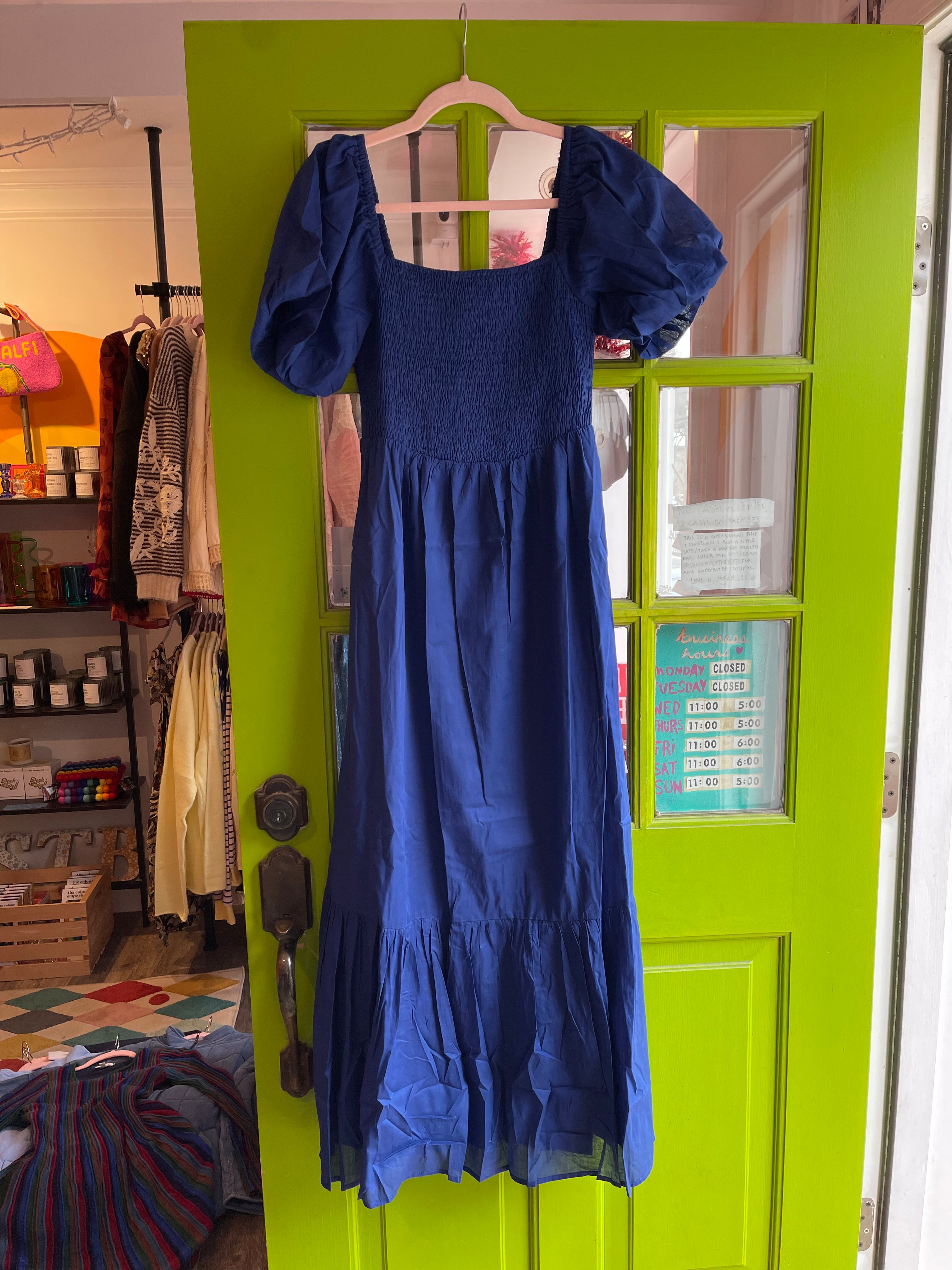 Bluebell Smocked Maxi Dress - XS Bluebell Smocked Maxi Dress - XS