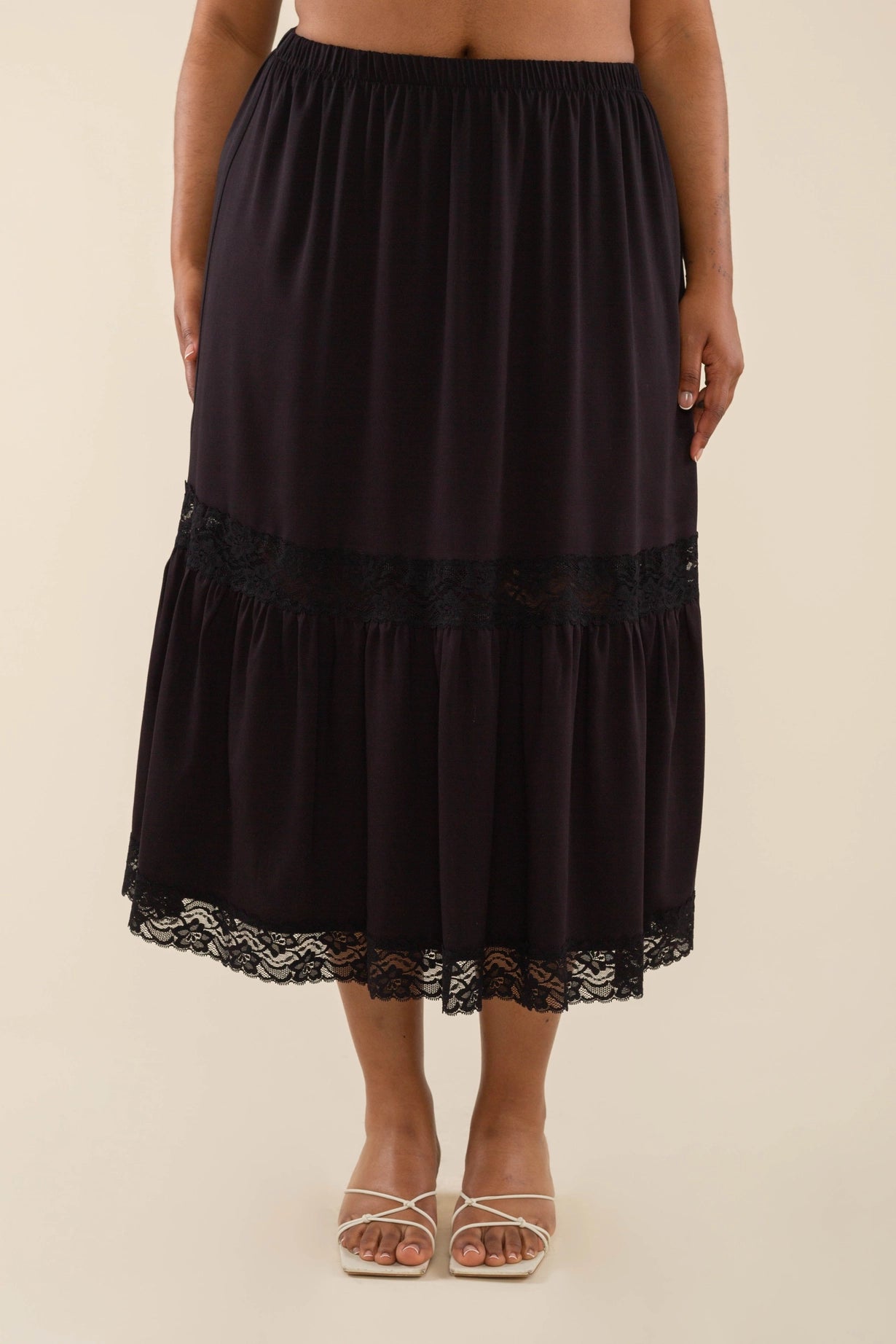 Arden Lace Midi Skirt
