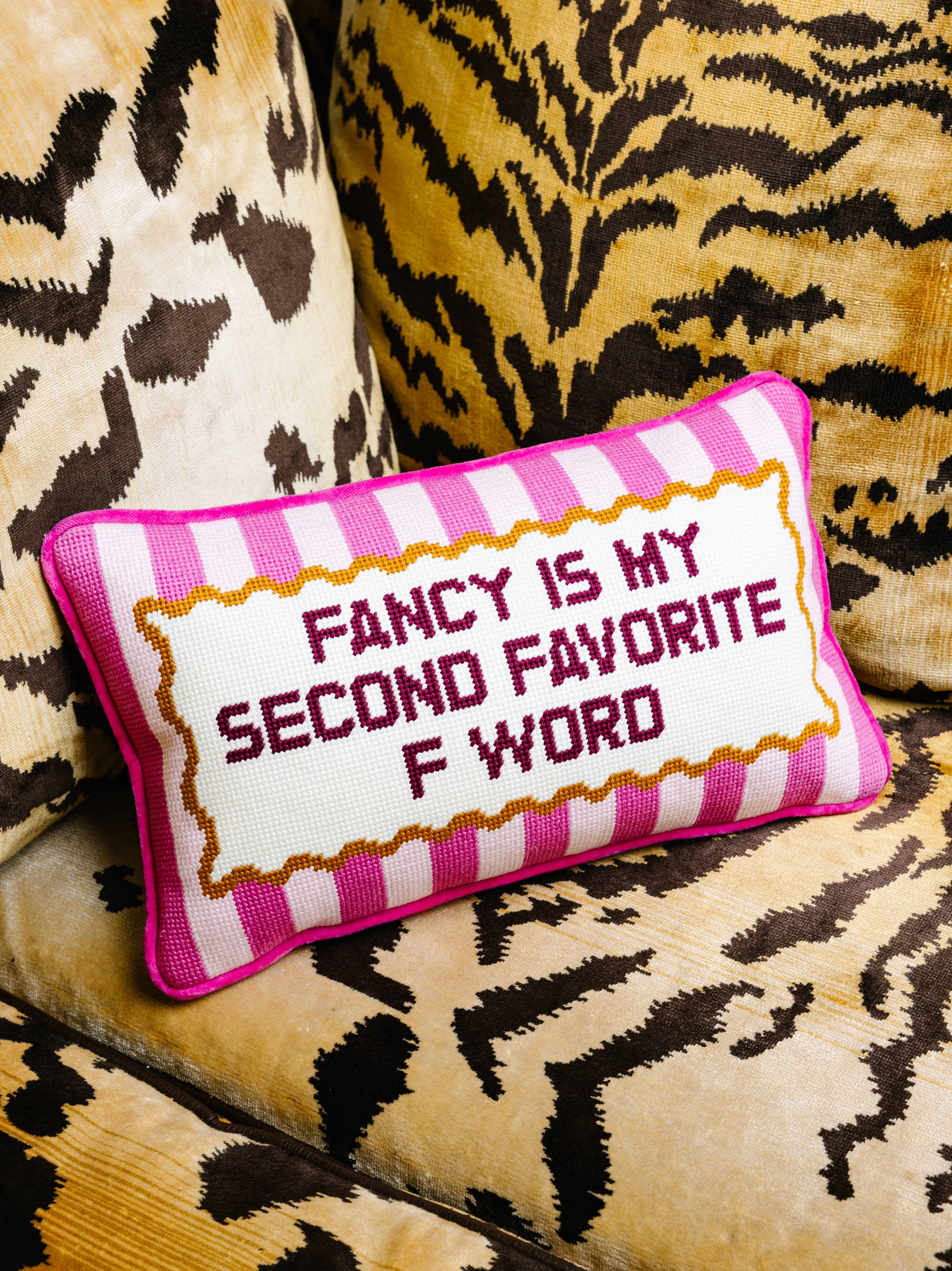 Fancy Needlepoint Pillow | FURBISH Studio