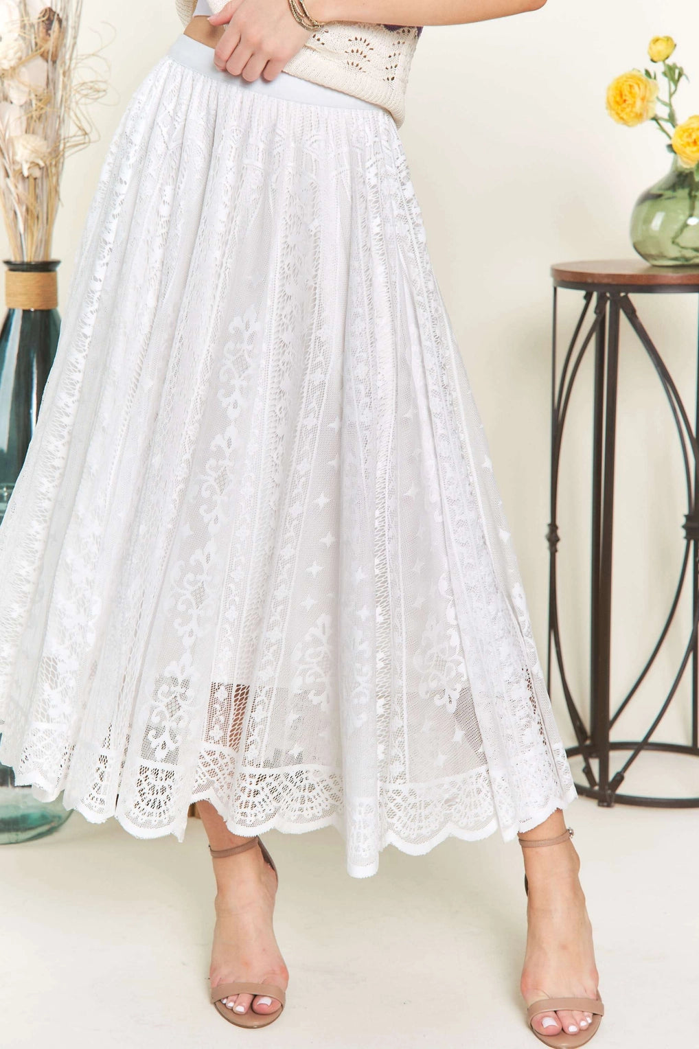 Blissful Breeze Midi Skirt