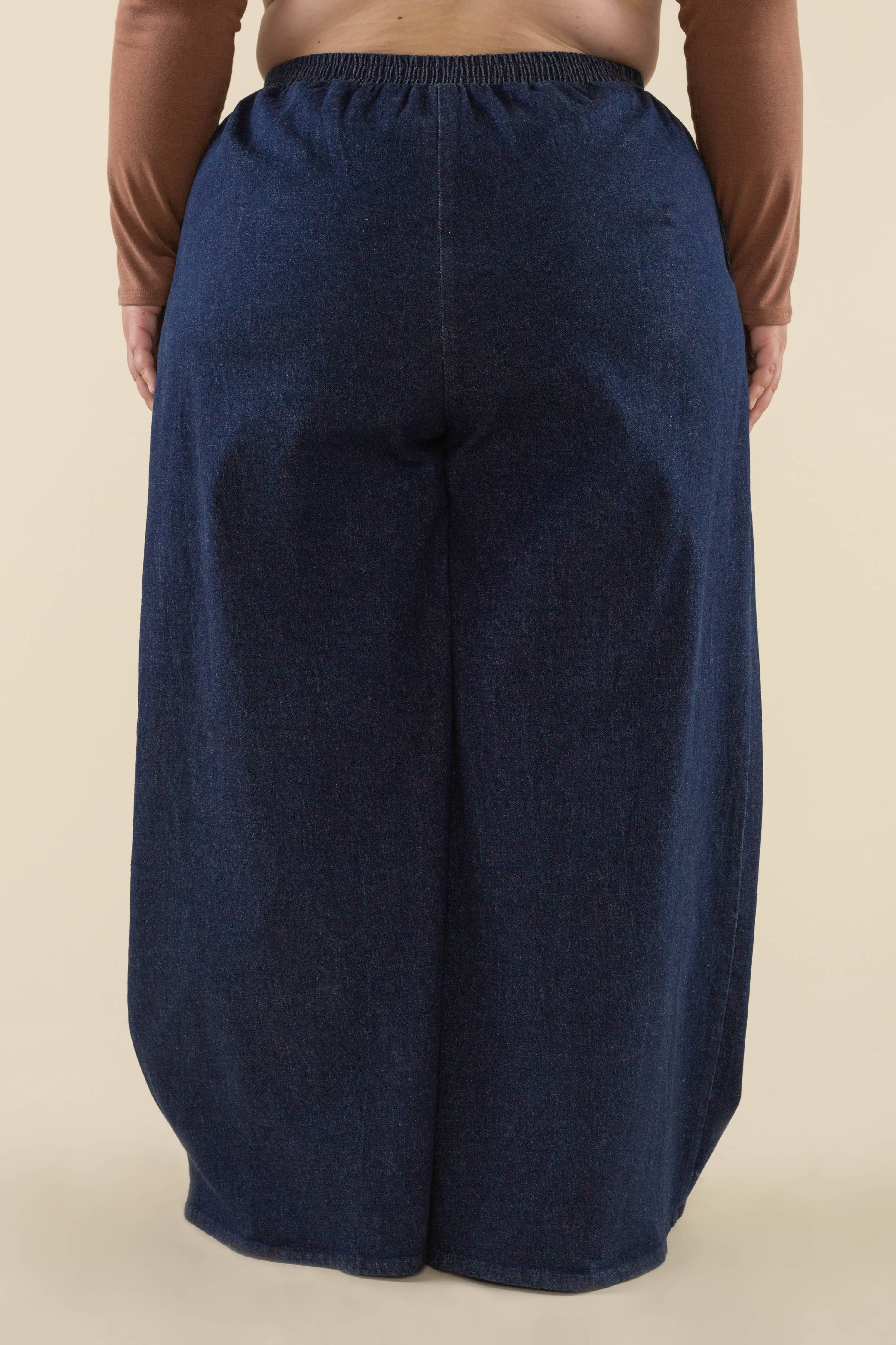 Beaudry Pre-Shrunk Wide Leg Denim Pant