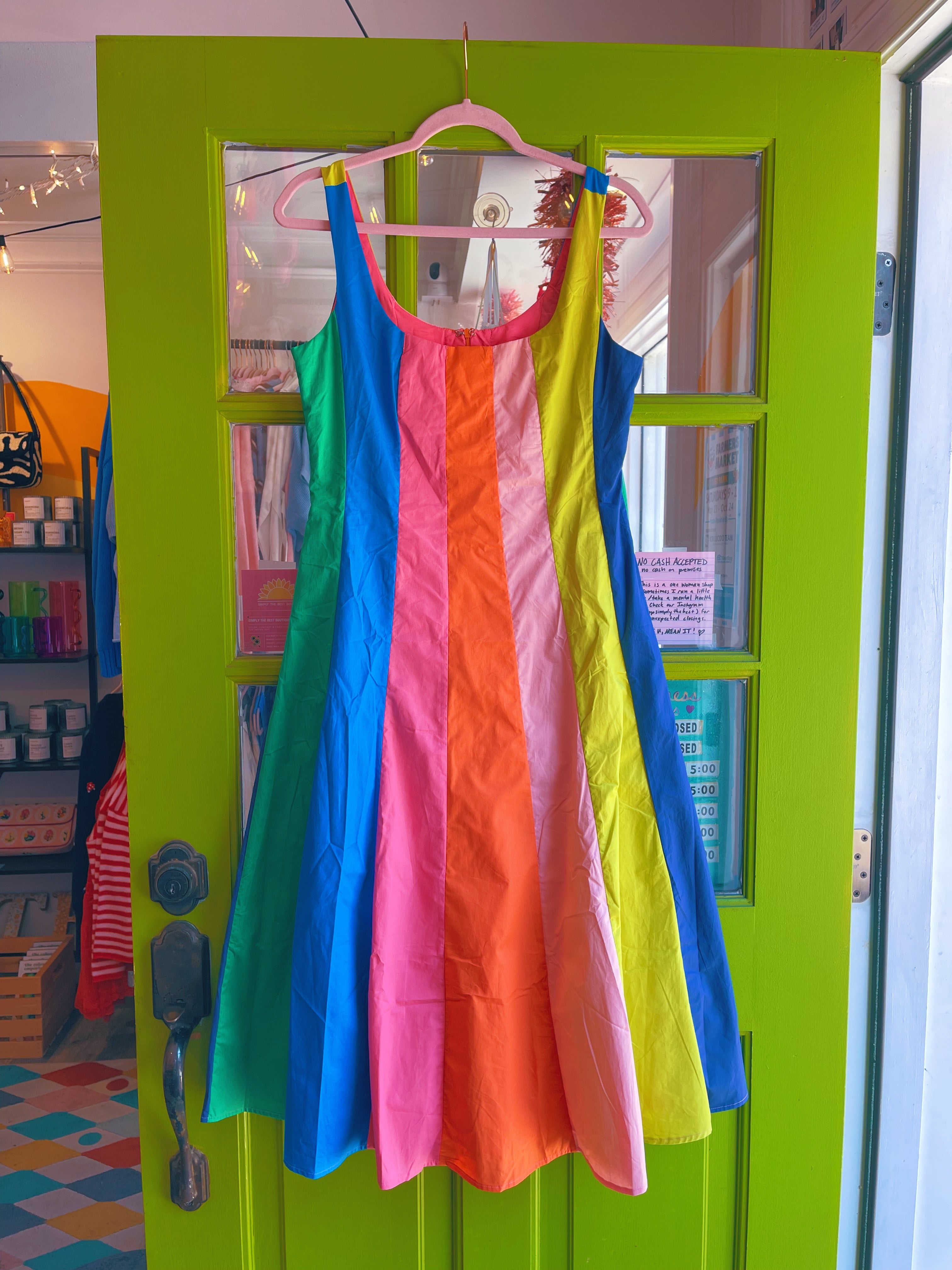 Rainbow Road Midi Dress