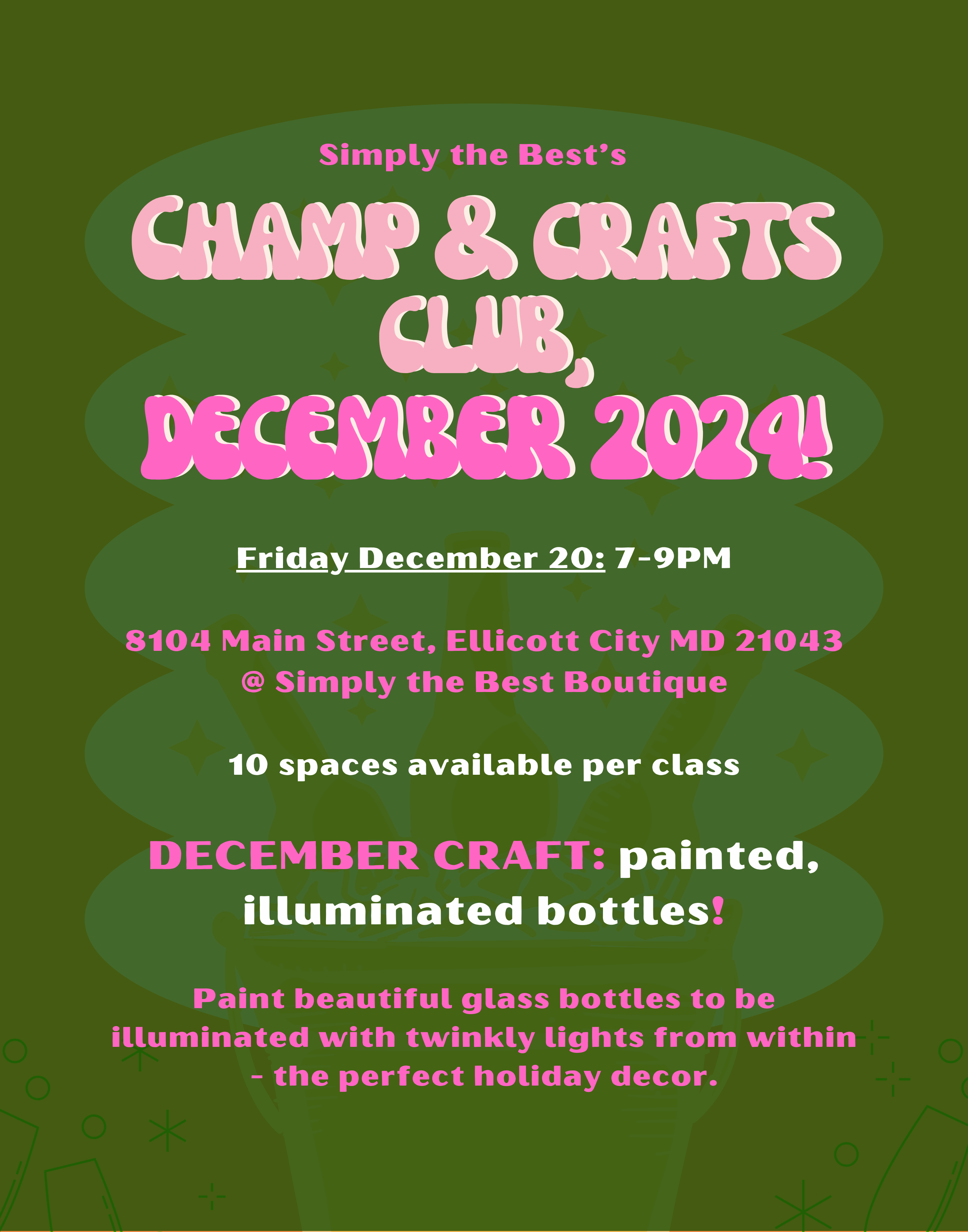 Champ & Crafts Club - December 2024