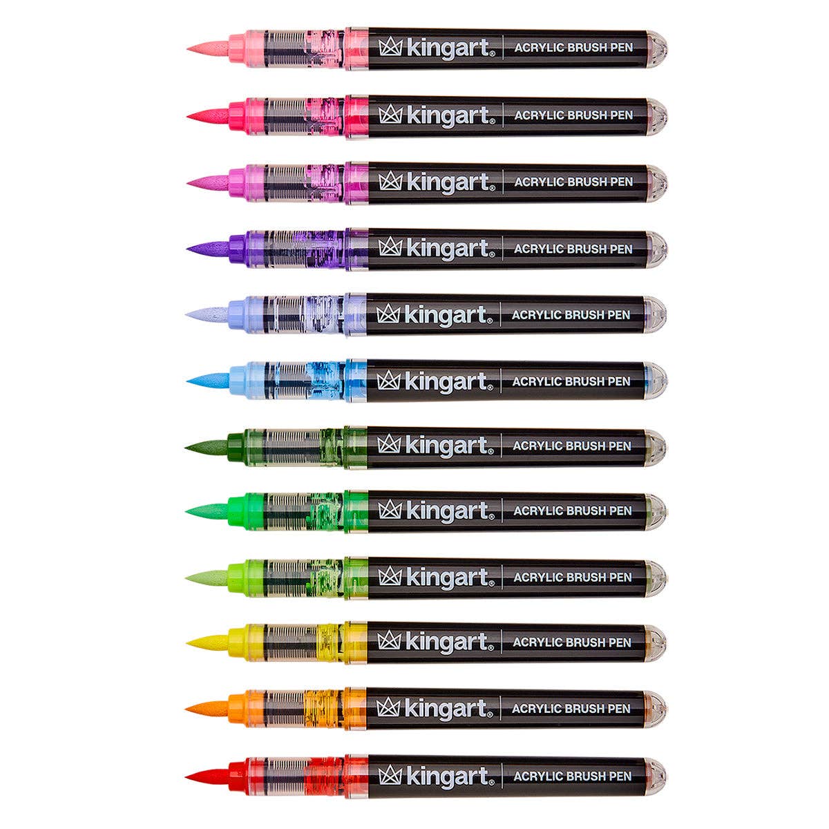 PRO Acrylic Paint Brush Pens - 12 Floral Colors | KINGART