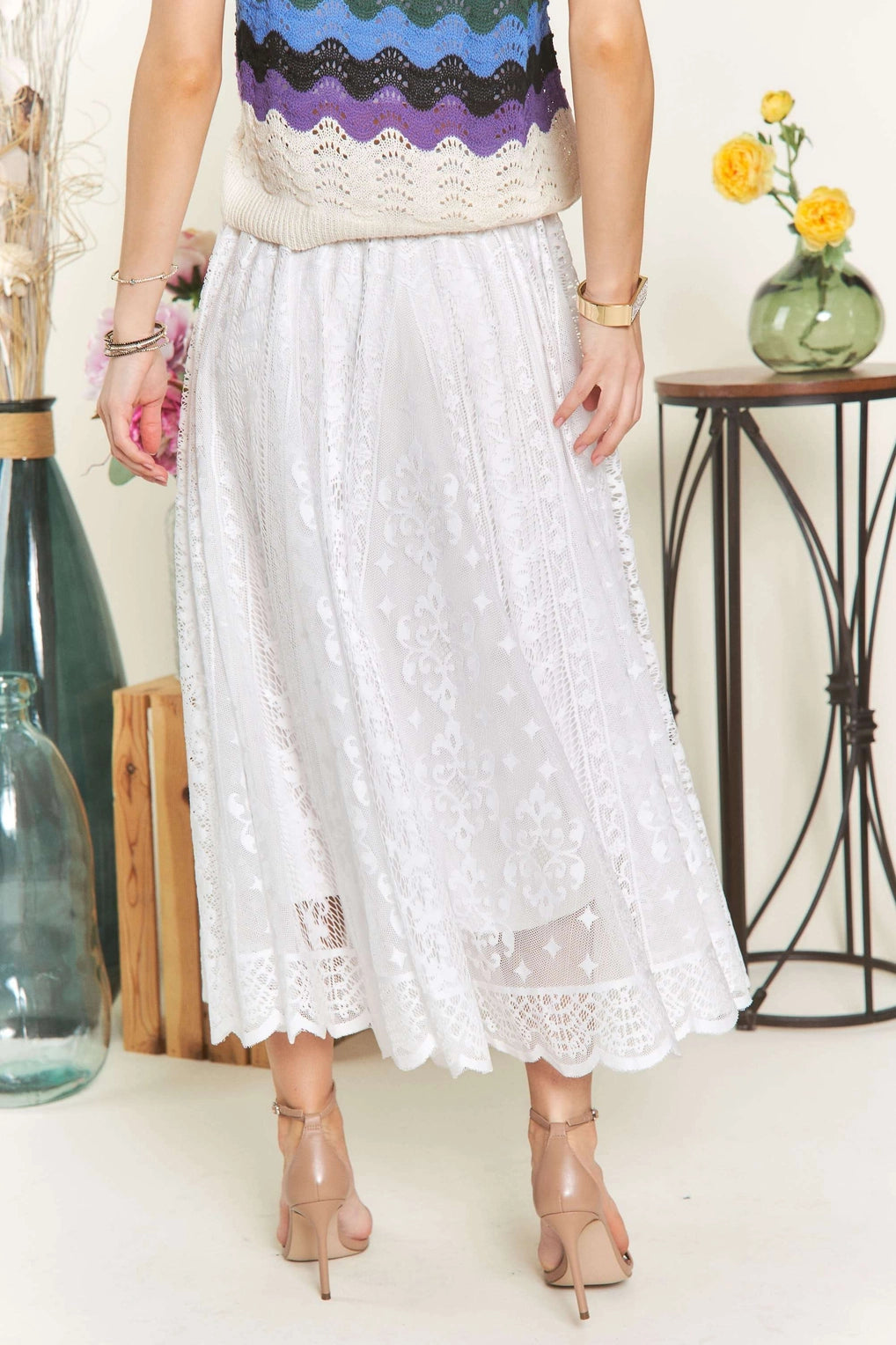 Blissful Breeze Midi Skirt