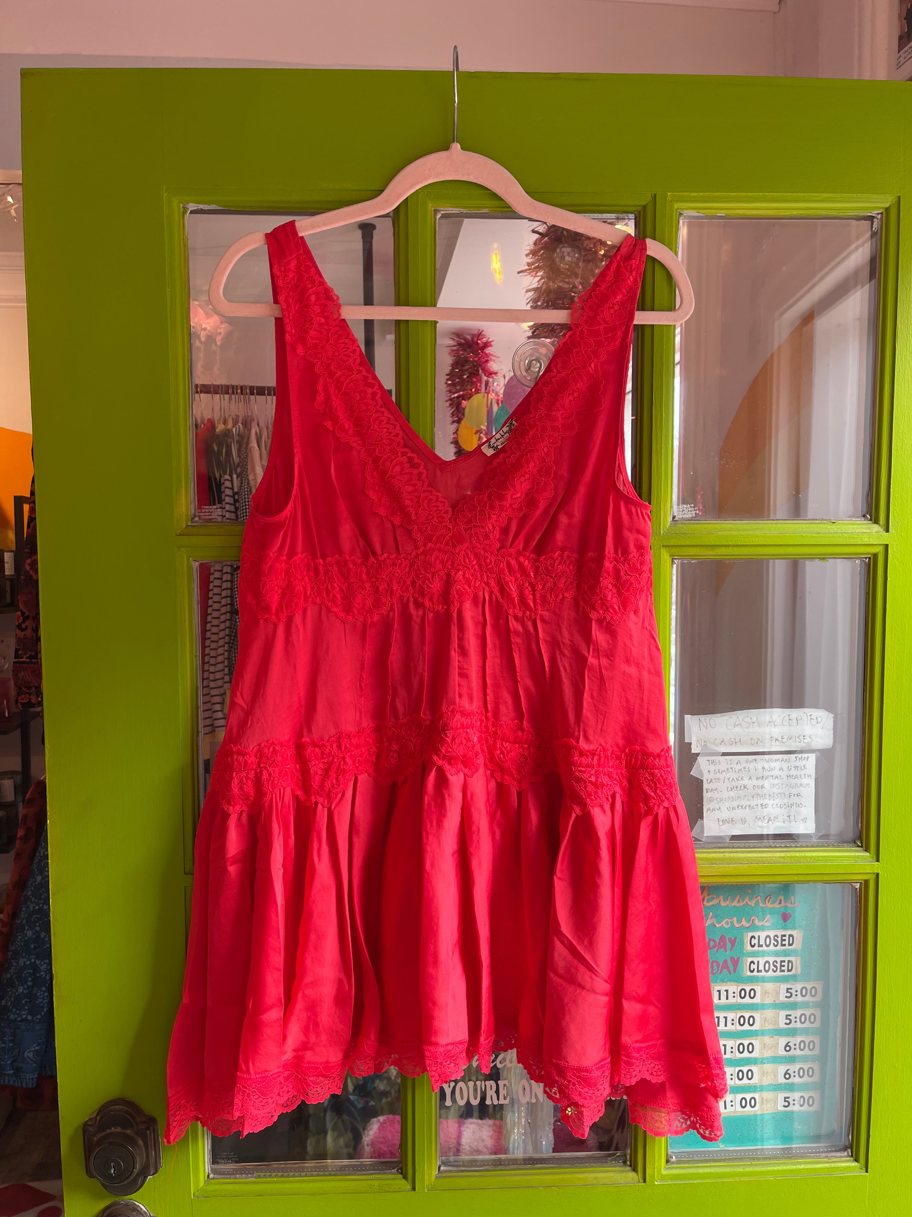 In This Groove Mini Slip (Poppy Red) | Free People