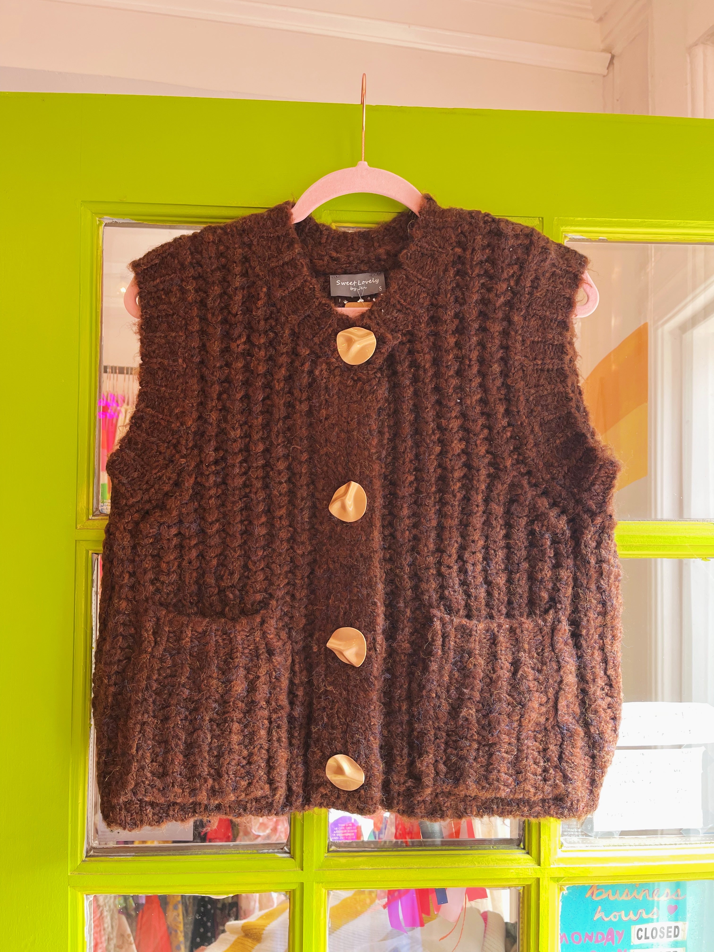Chunky Knit Sweater Vest
