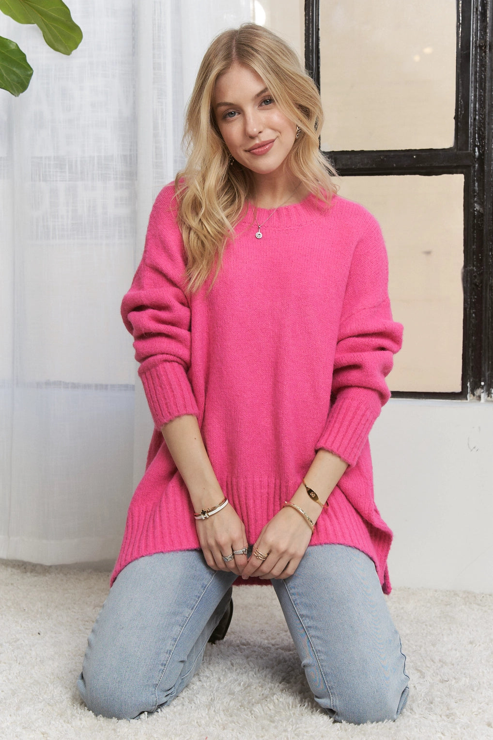 Simply Soft Sweater | Strawberry