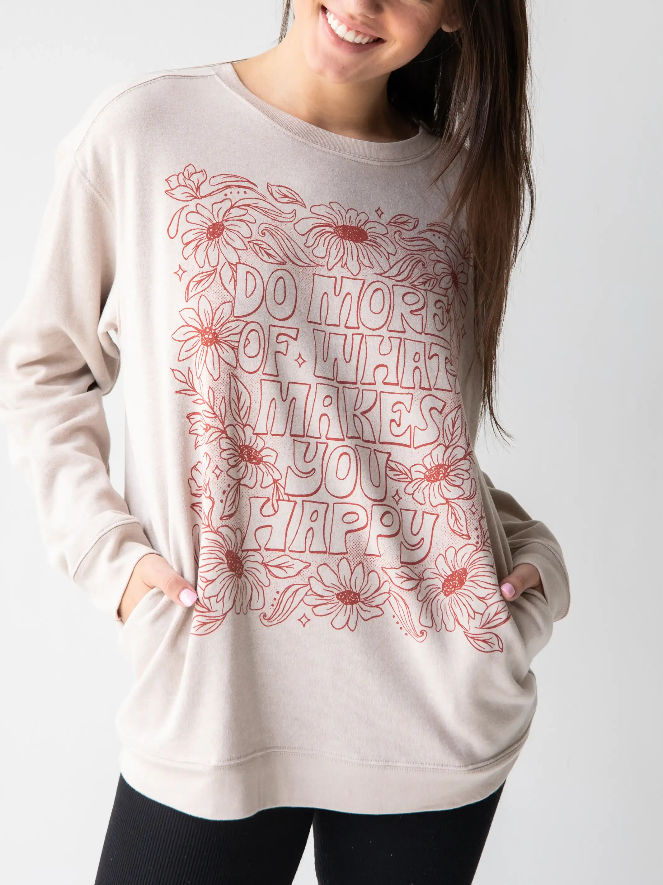 What Makes you Happy | Pocket Sweatshirt