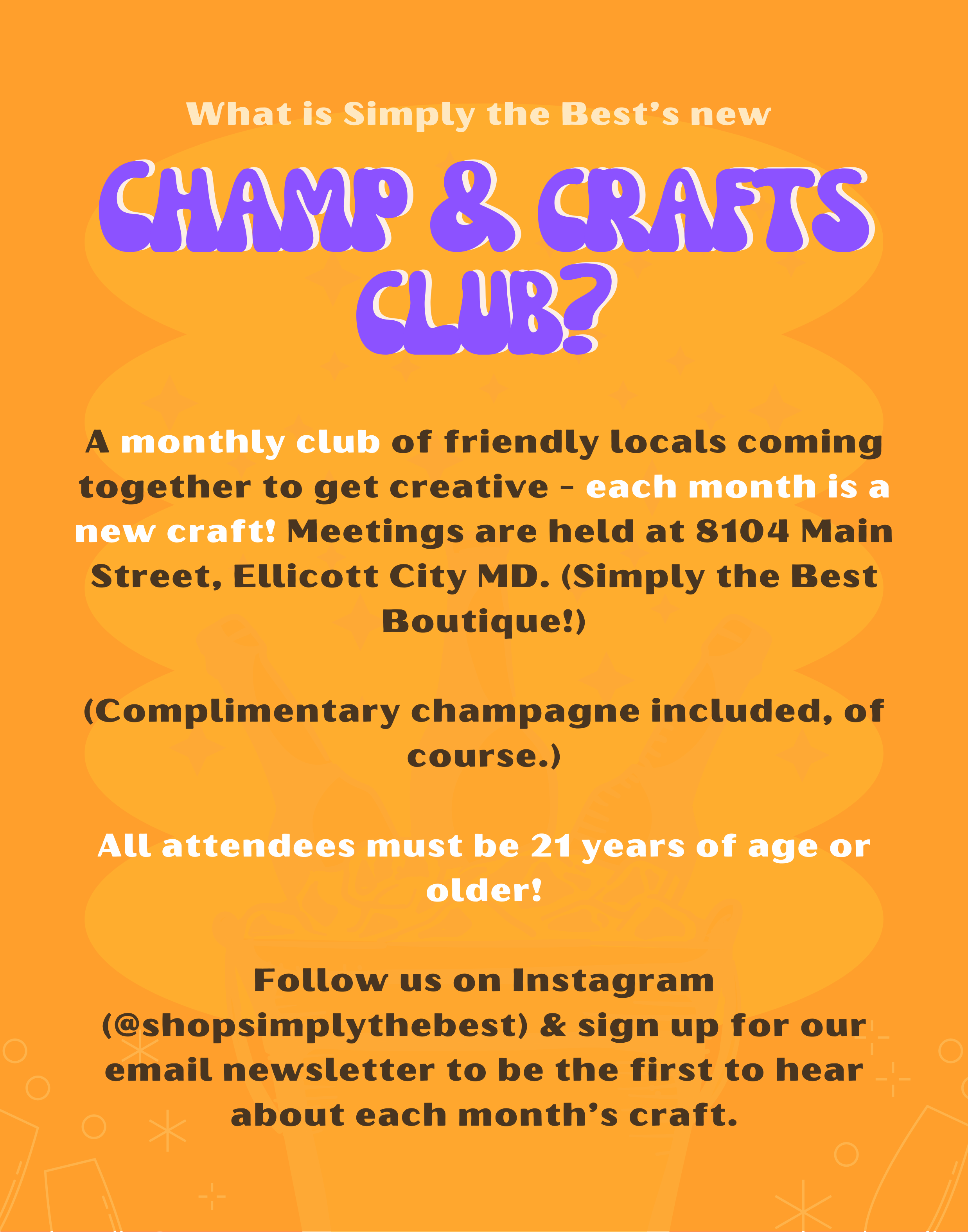 Champ & Crafts Club - October 2024