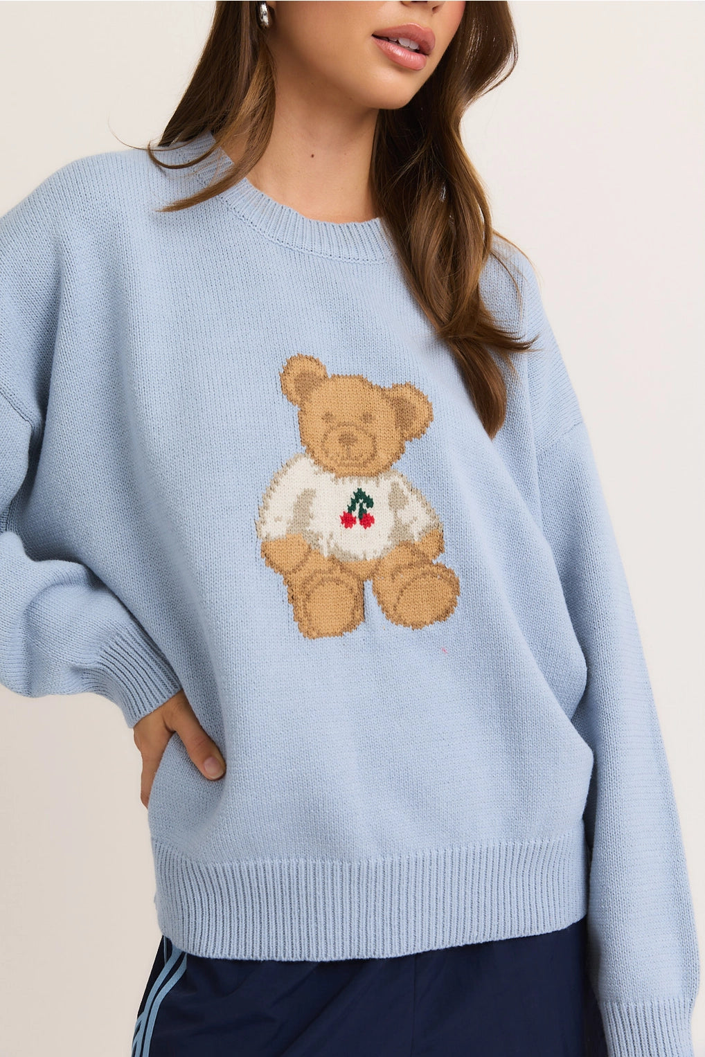 Teddy Bear Knit Pullover