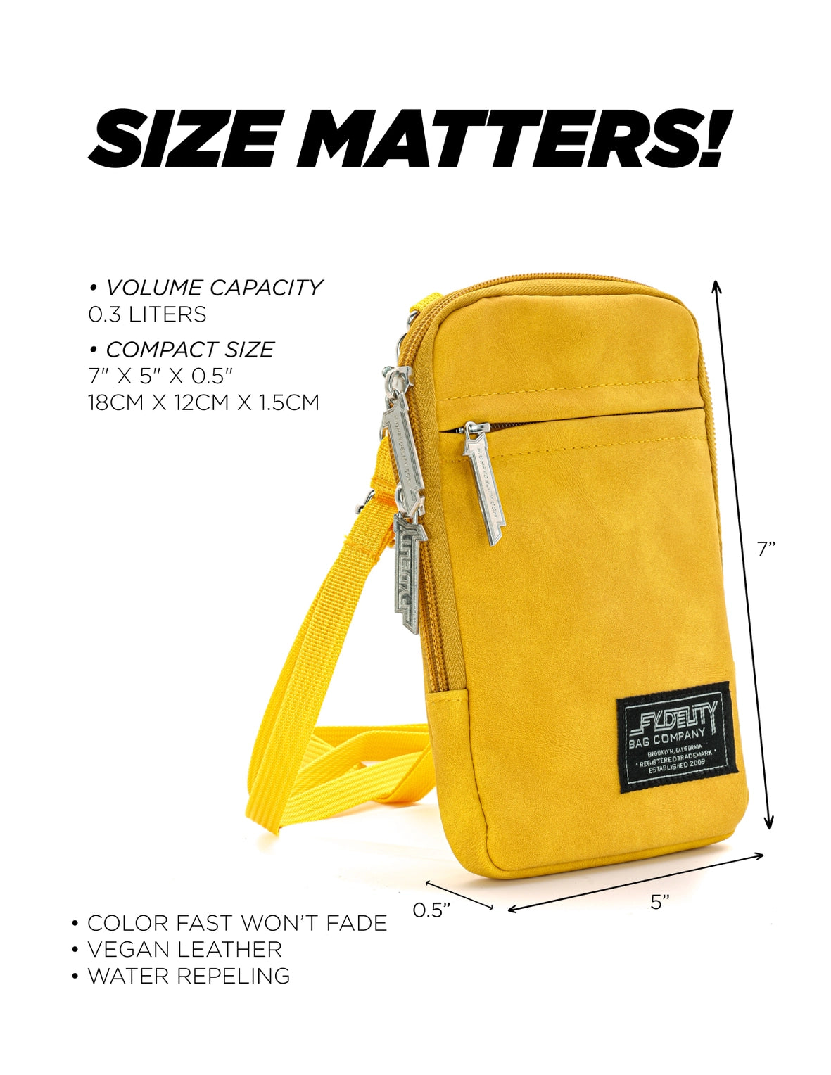 Crossbody Sidekick Sling Bag | Mustard