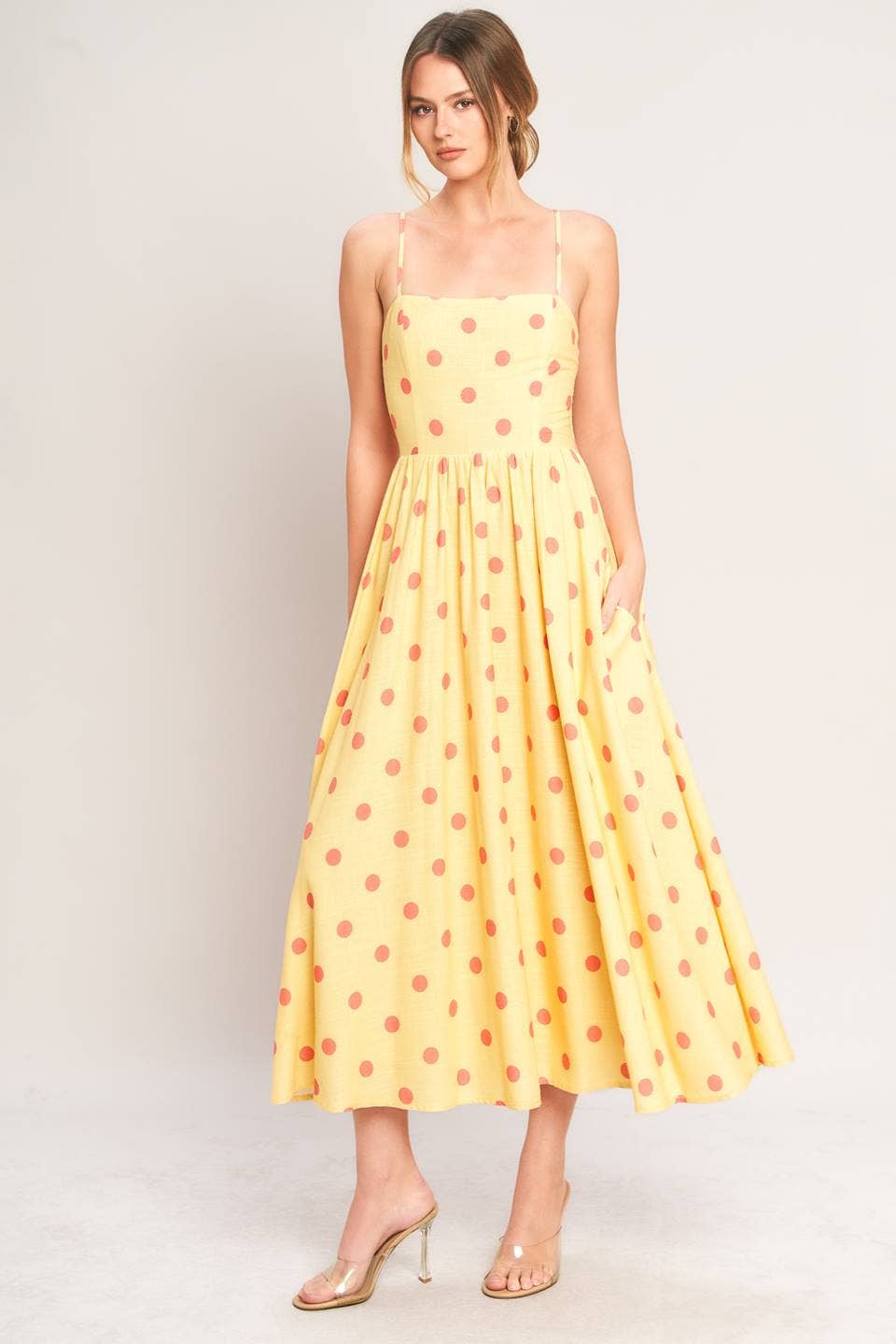 Teatime Polka Dot Midi Dress