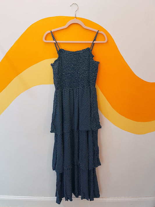 Tiered Dotted Maxi | PRE-LOVED