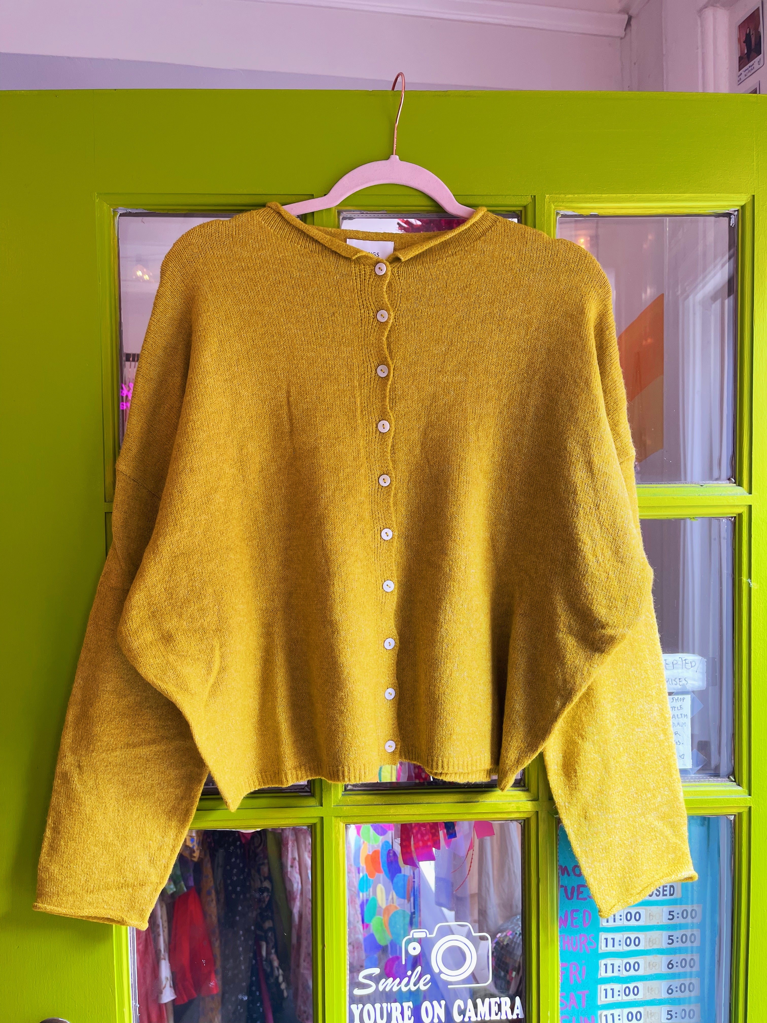 Simply the Best Cardi | Dijon Yellow
