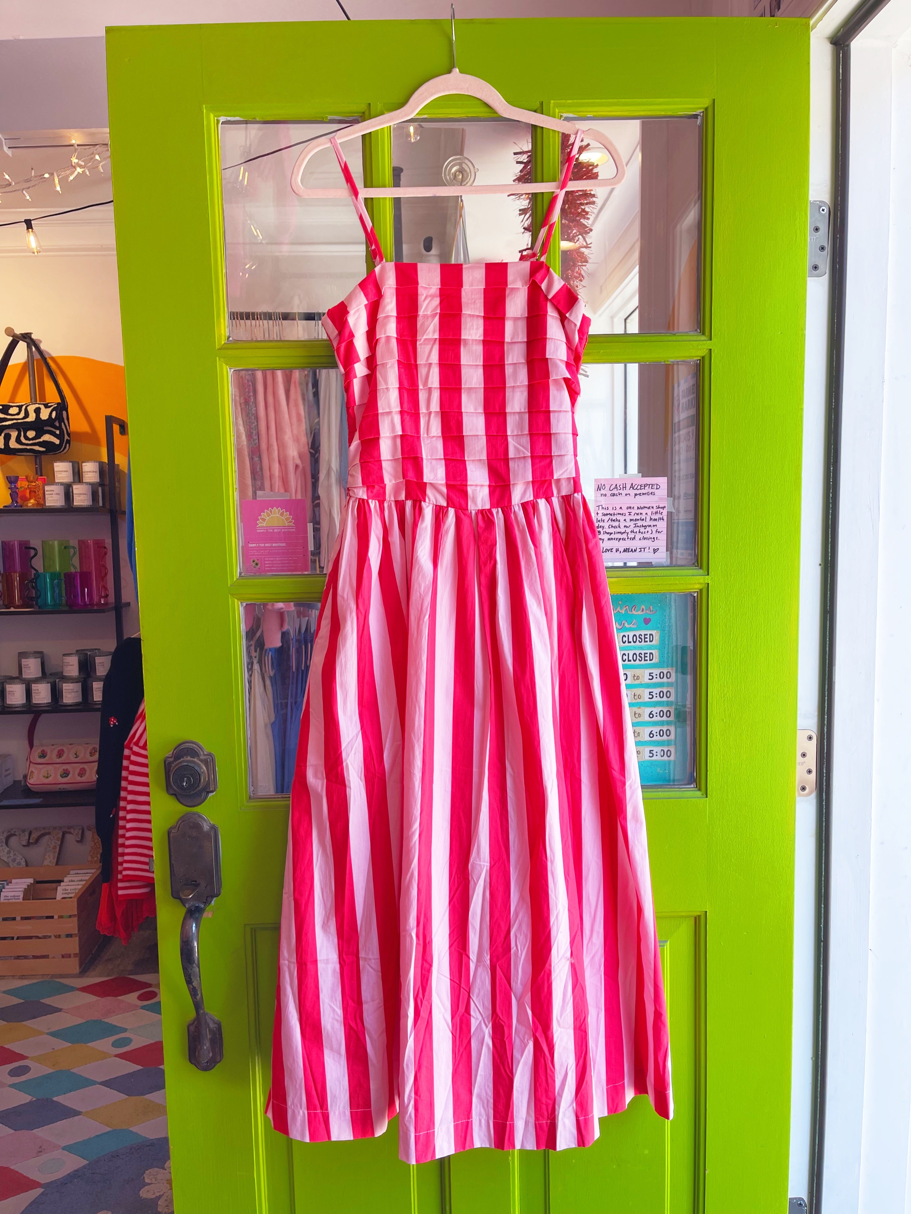 Retro Candystriper Midi Dress