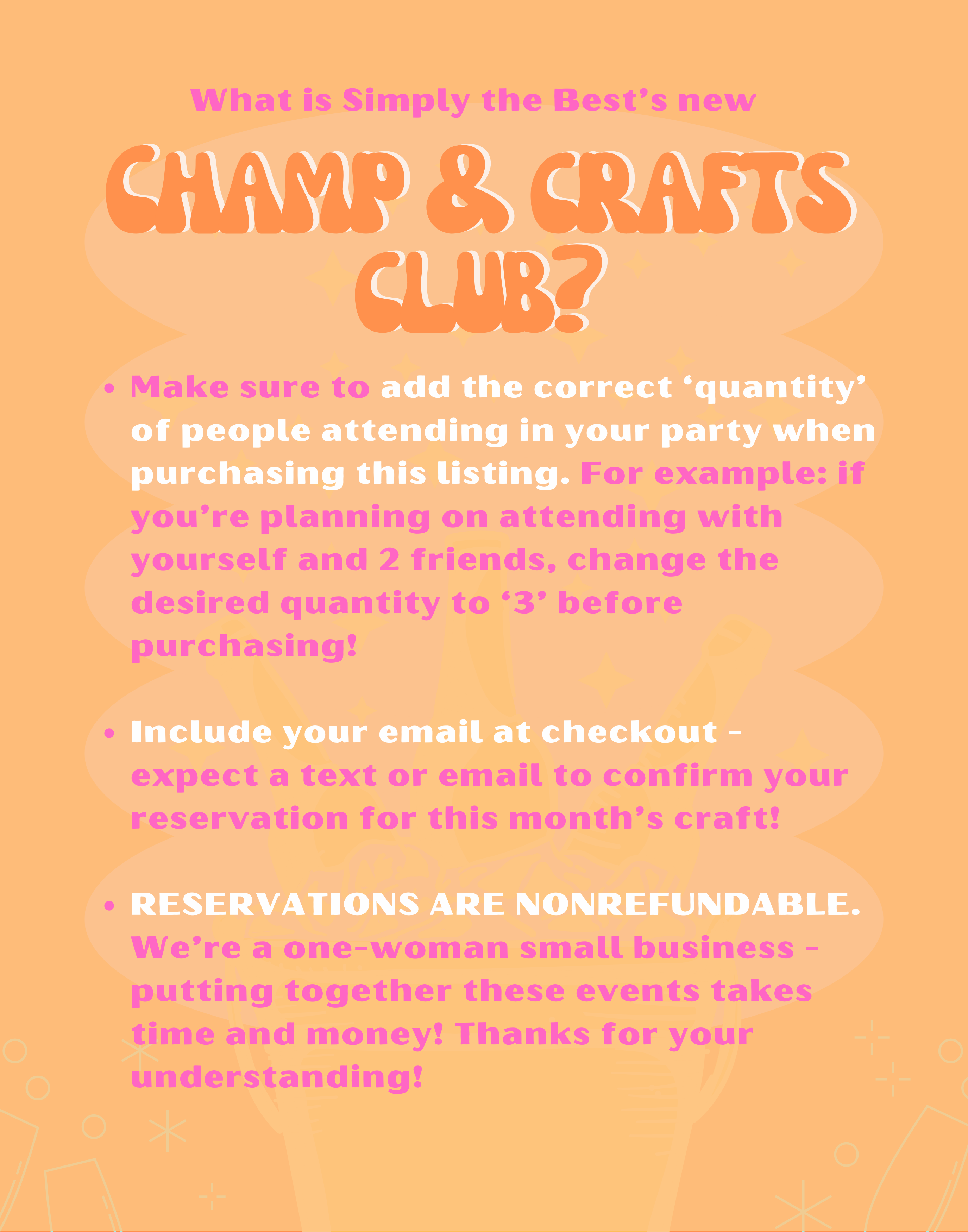 Champ & Crafts Club - November 2024