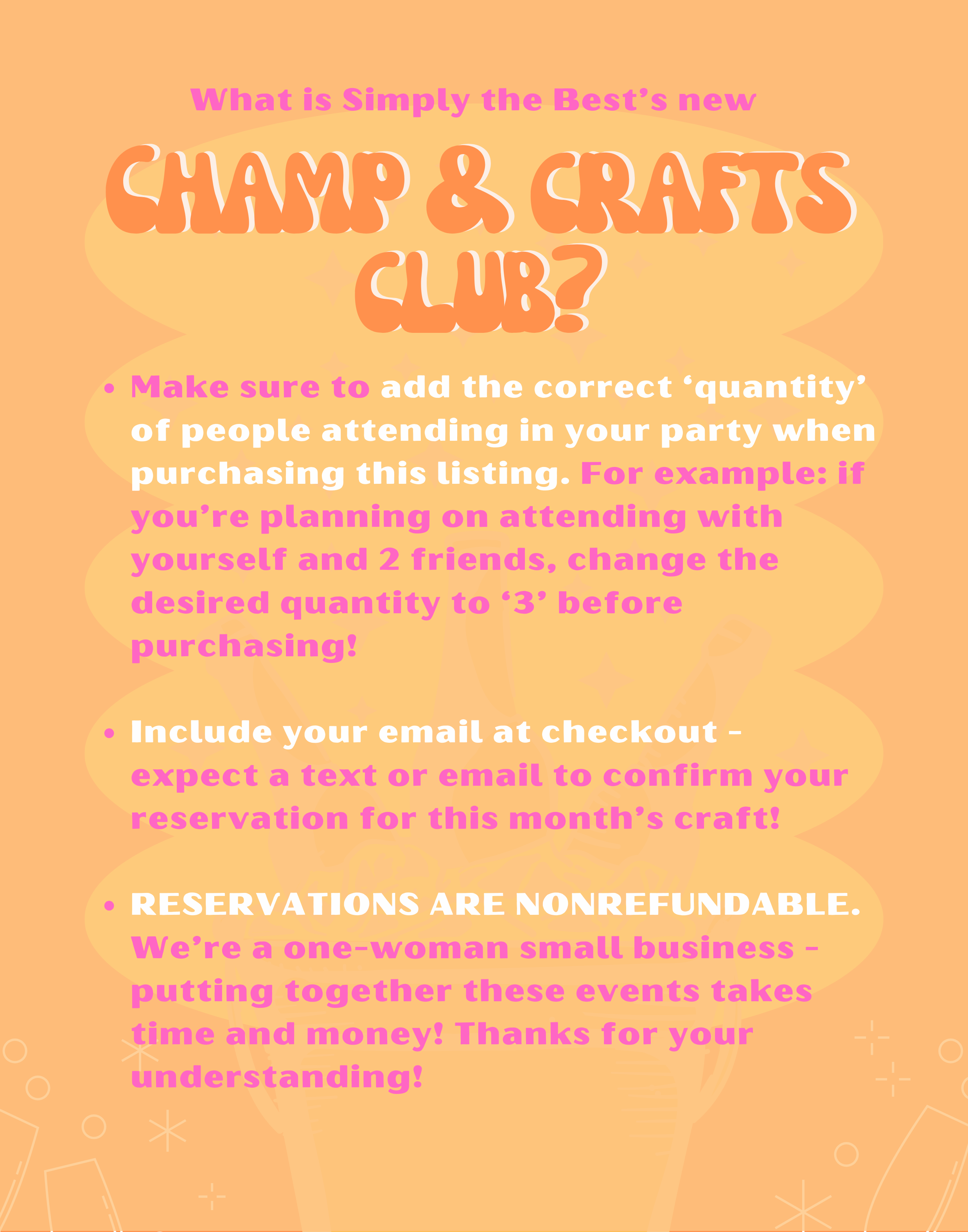 Champ & Crafts Club - October 2024