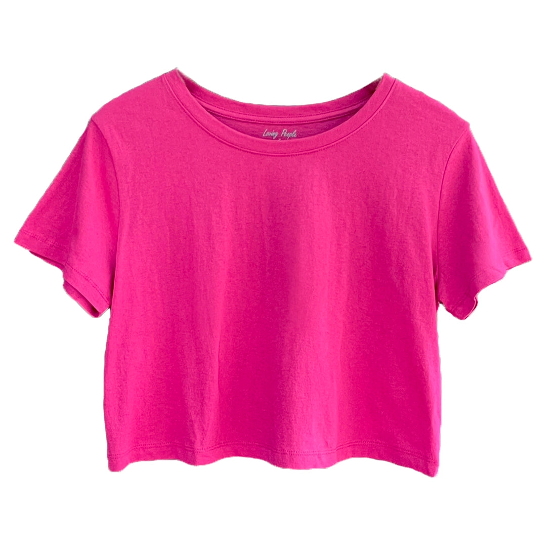 Simply the Best Cropped Tee (Fuchsia)