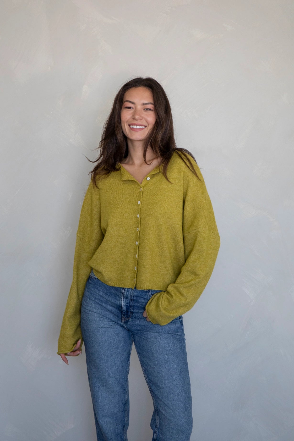 Simply the Best Cardi | Dijon Yellow