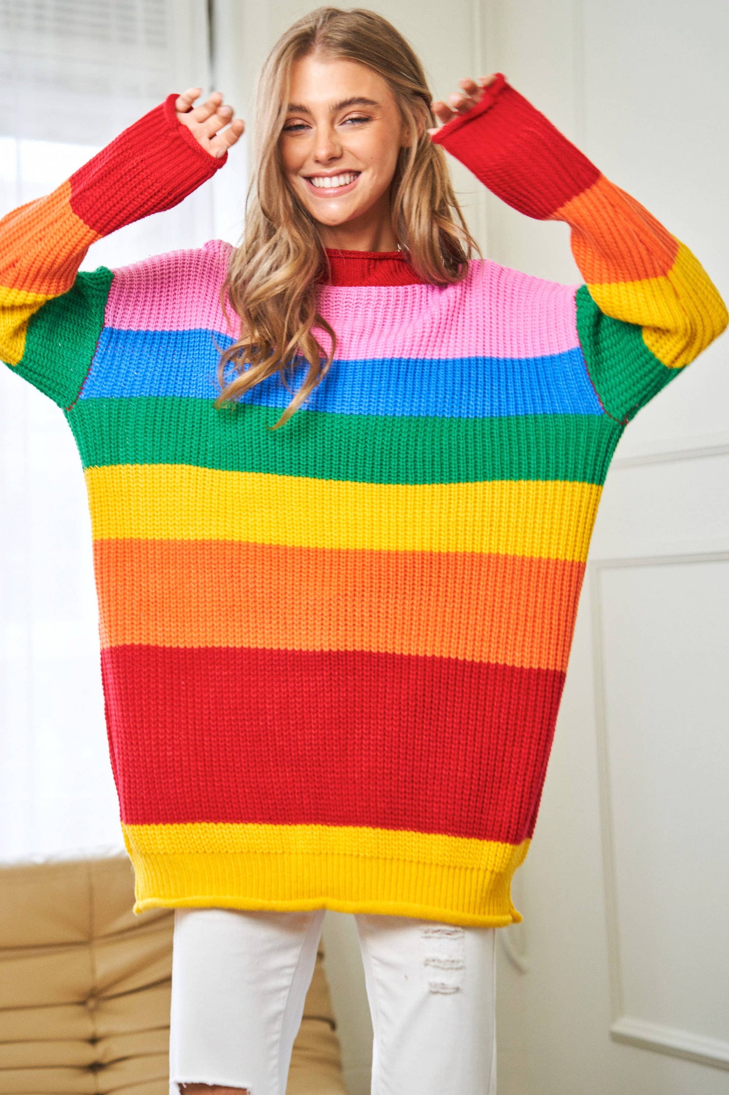 Reading Rainbow Tunic Sweater