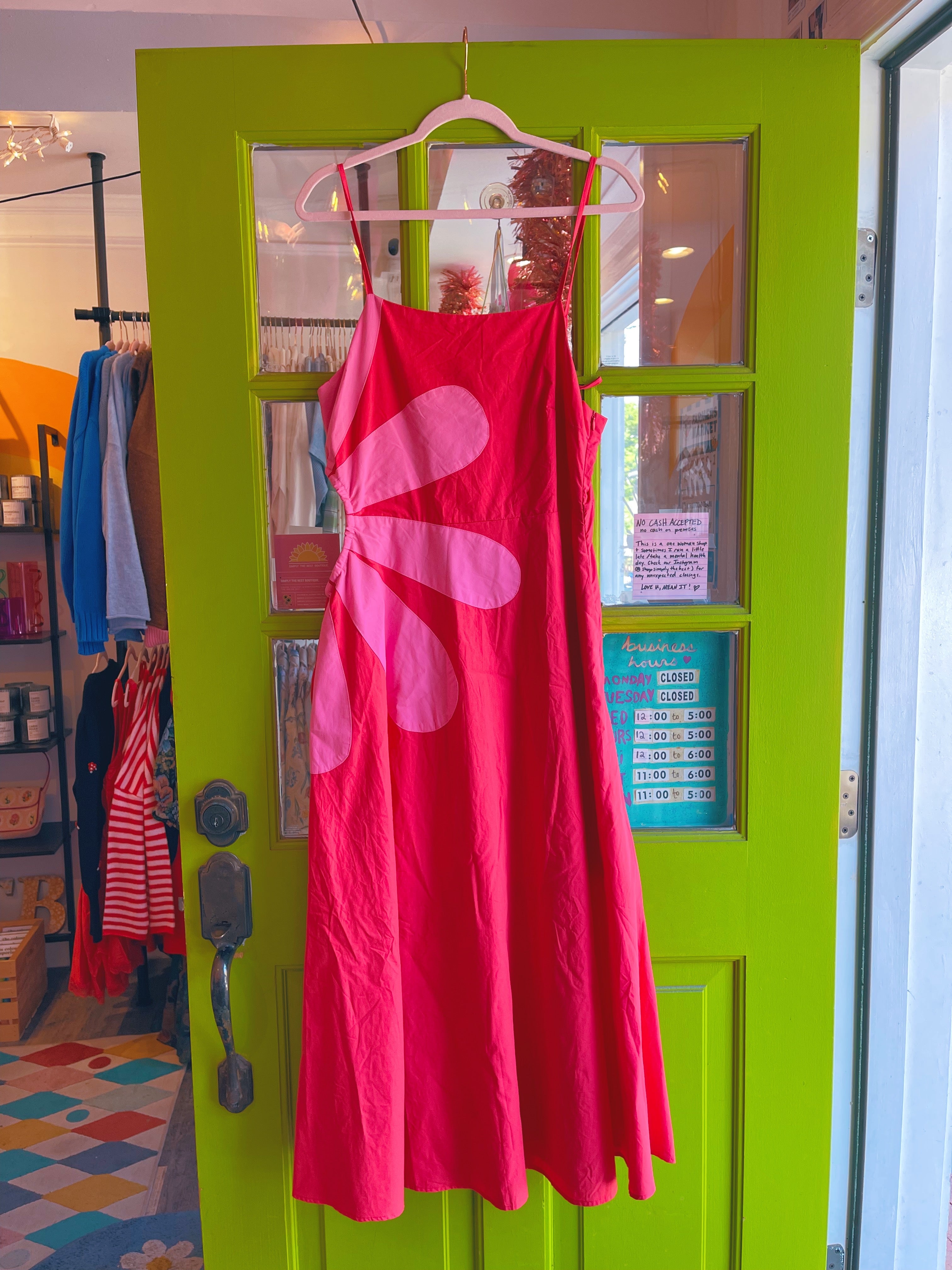 Waist Cut-Out Midi Dress