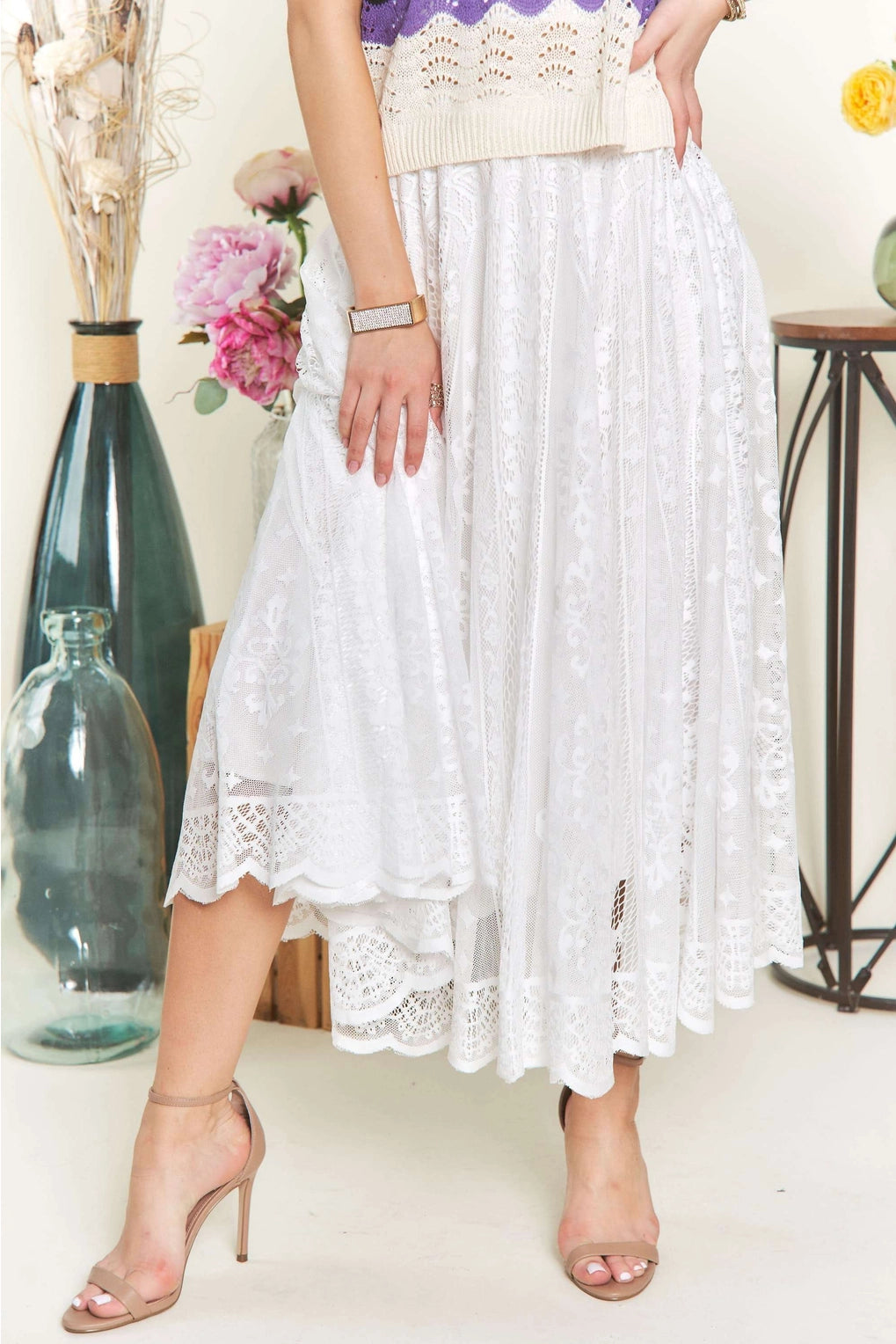 Blissful Breeze Midi Skirt