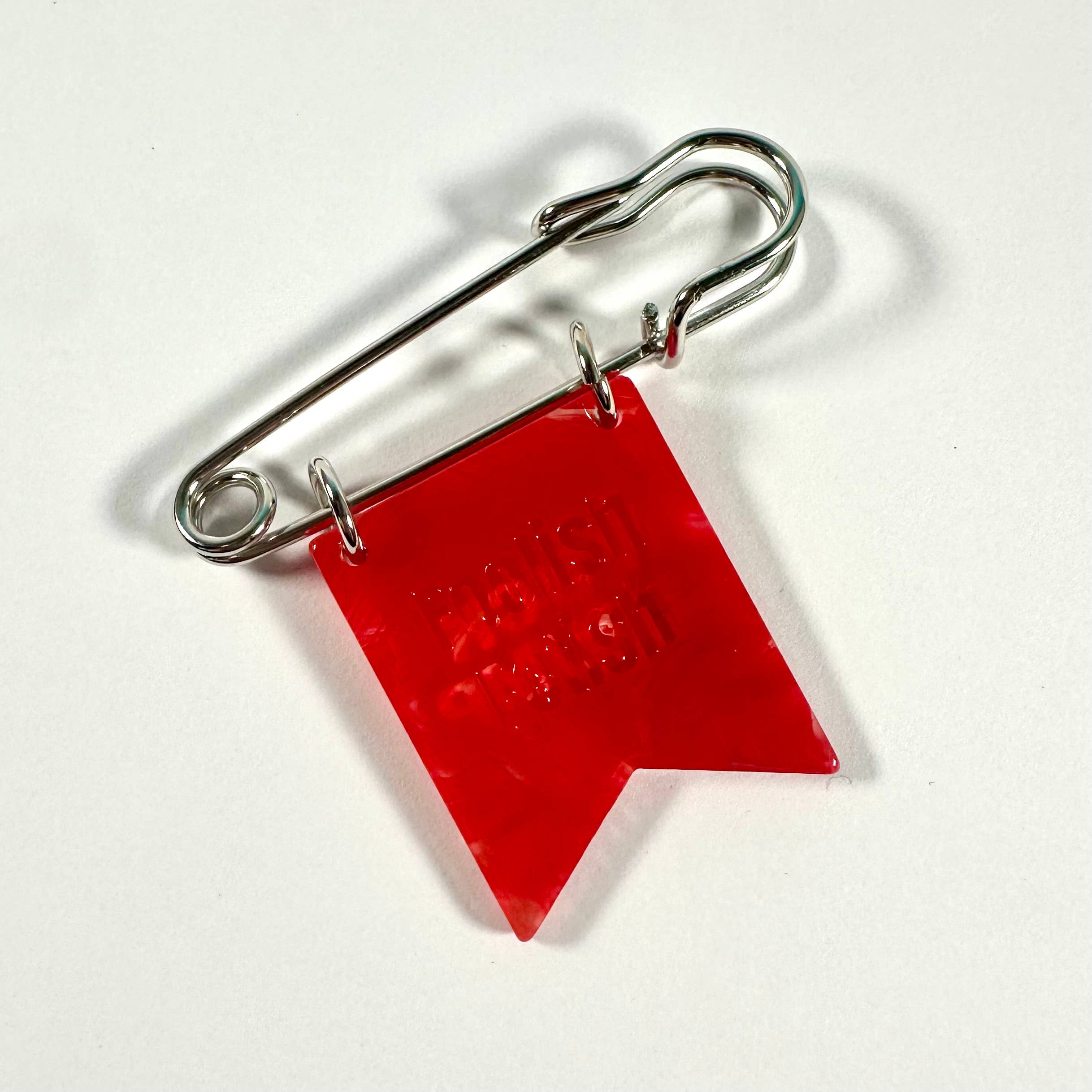 F*ck Tr*mp Banner Ribbon Safety Pin