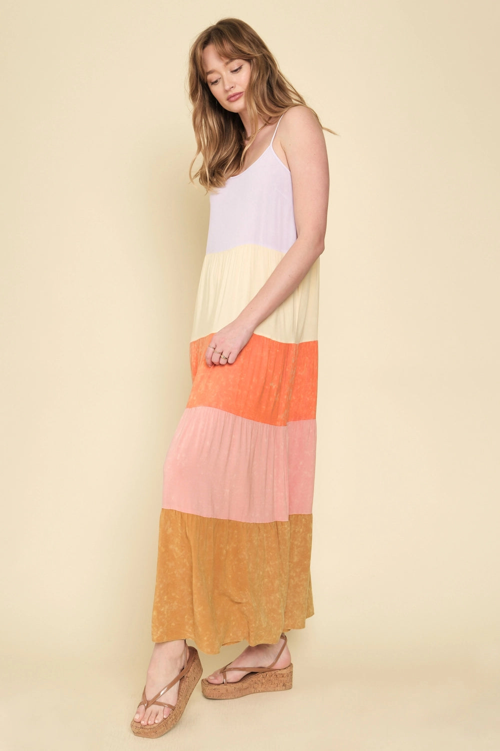 Tiered Colorblock Maxi - Spring Fling