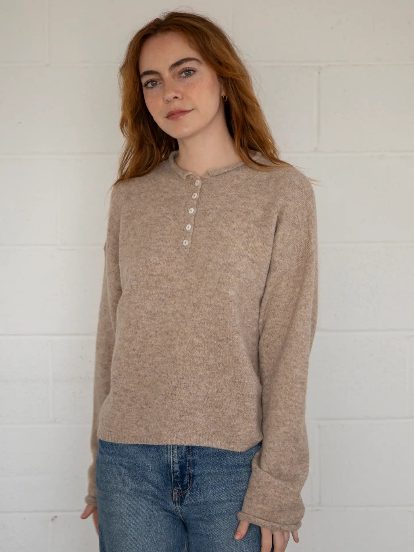 Simply the Best Henley Pullover | Mocha