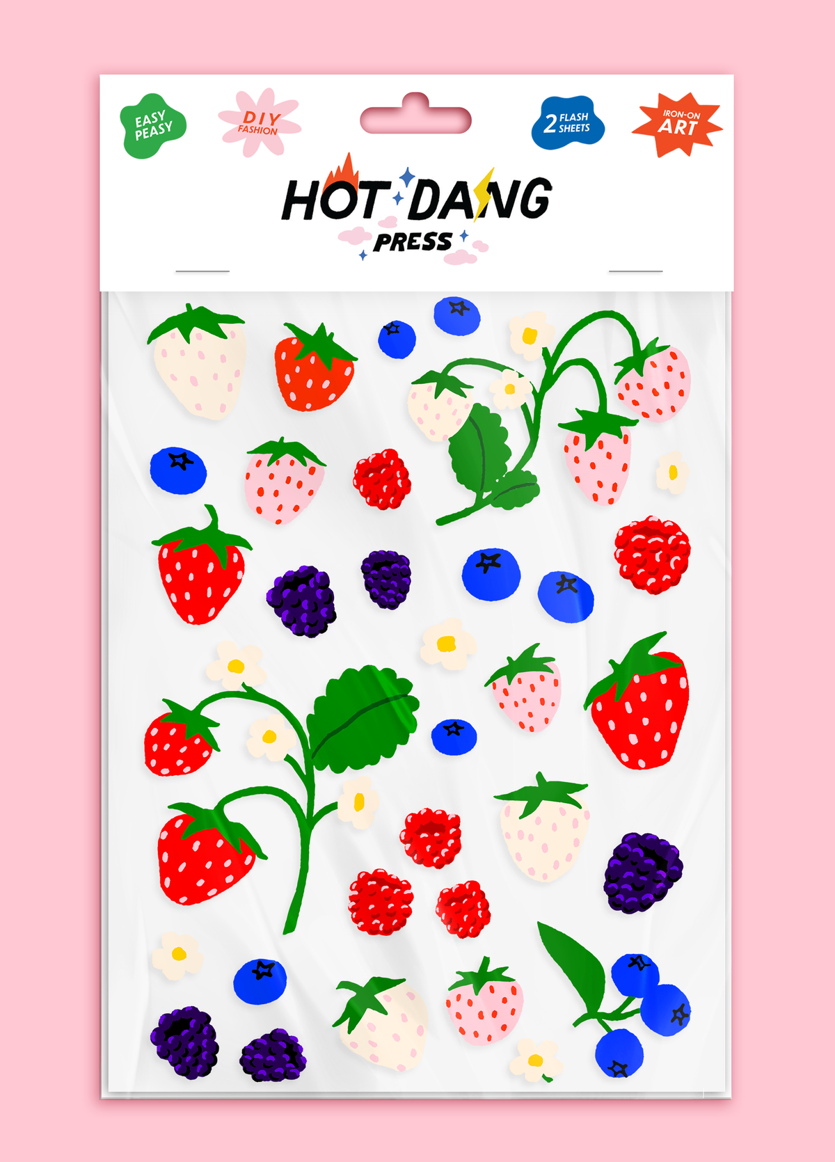 IRON-ON APPLIQUE Berries Sheet Set