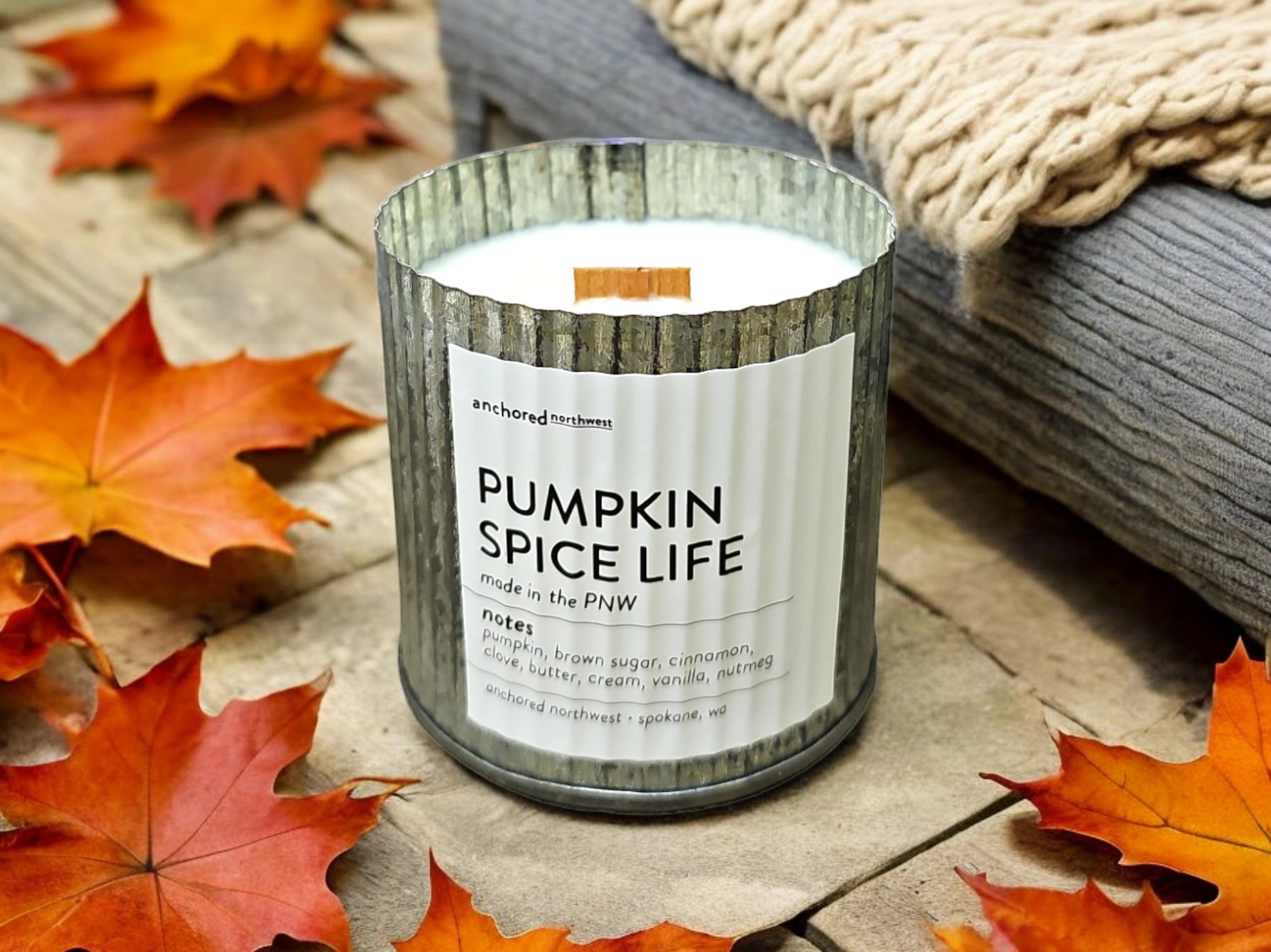 Pumpkin Spice Life | Wood Wick Candle