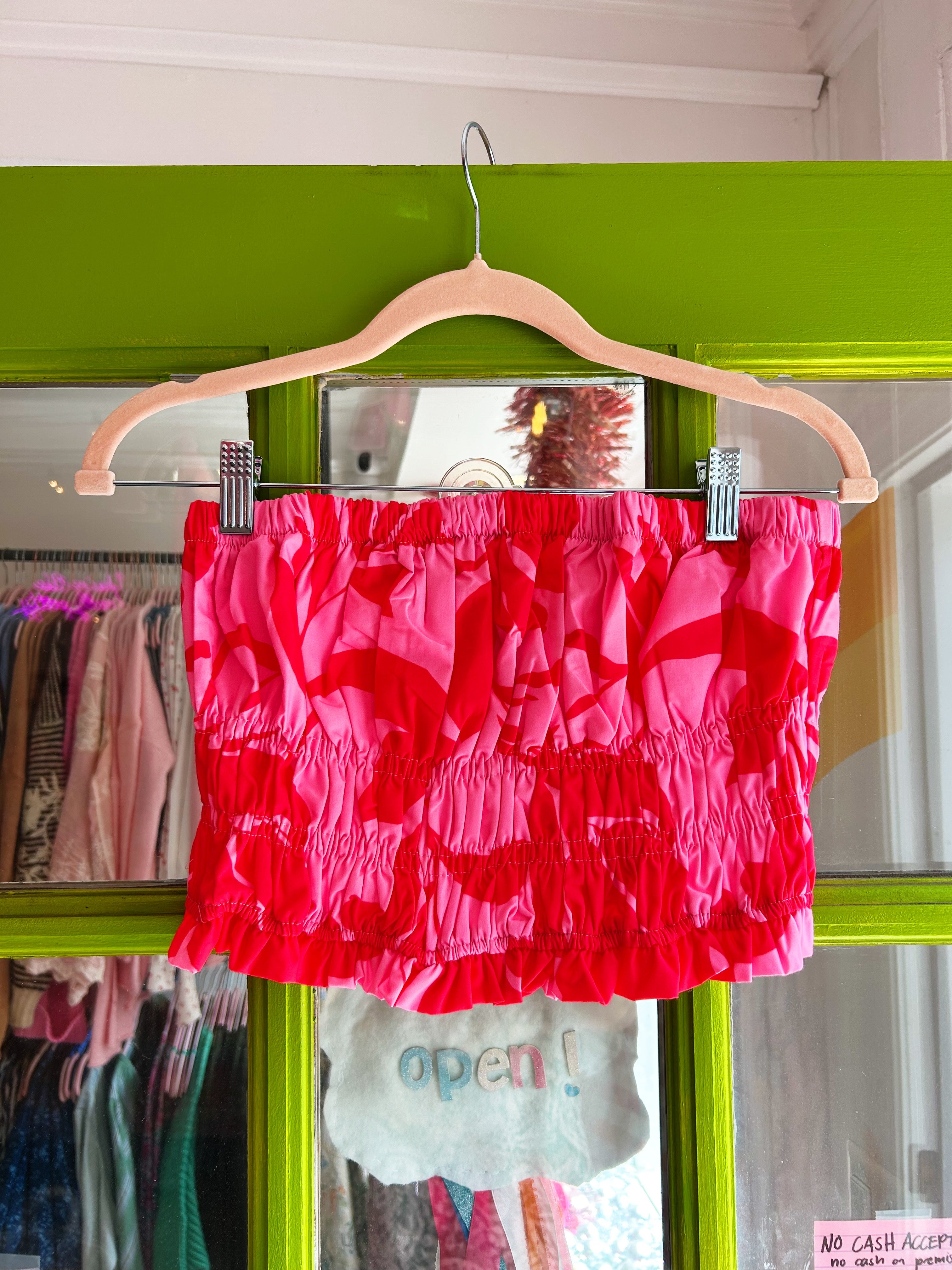 Hibiscus Smocked Tube Top