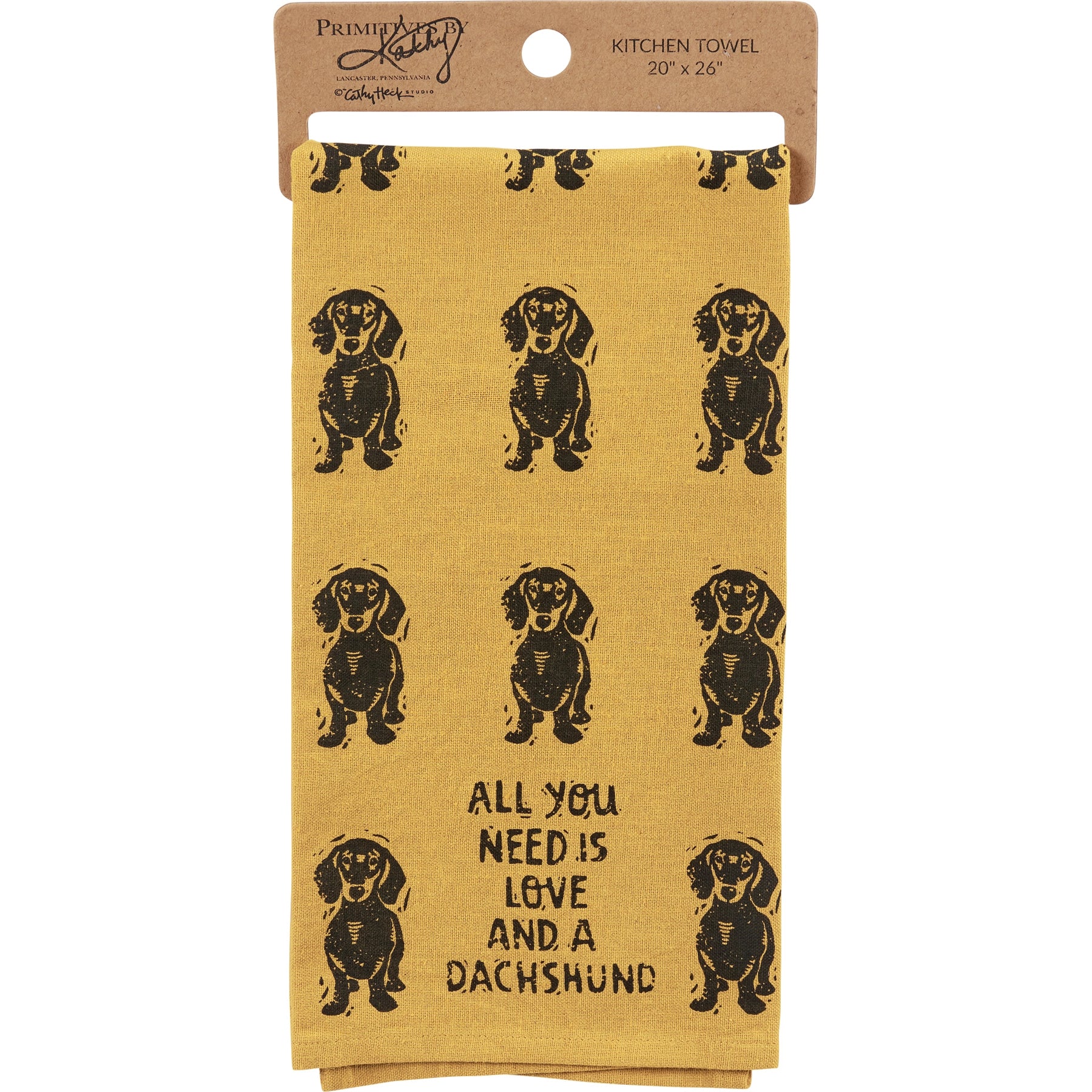 Love and a Dachshund | Kitchen Towel