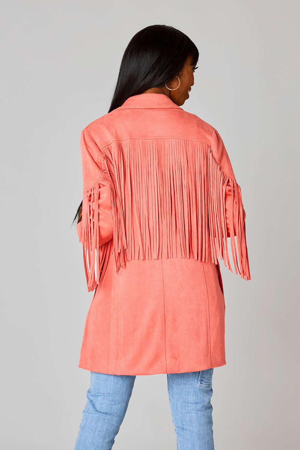 Coral Reef Fringed Coat