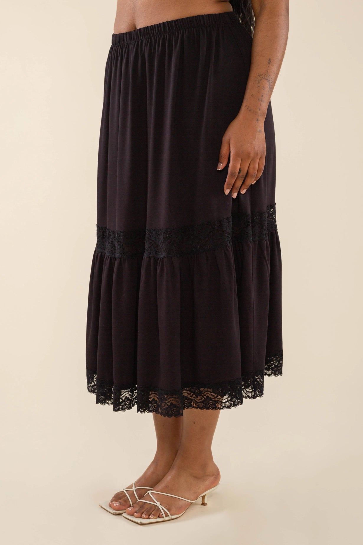 Arden Lace Midi Skirt