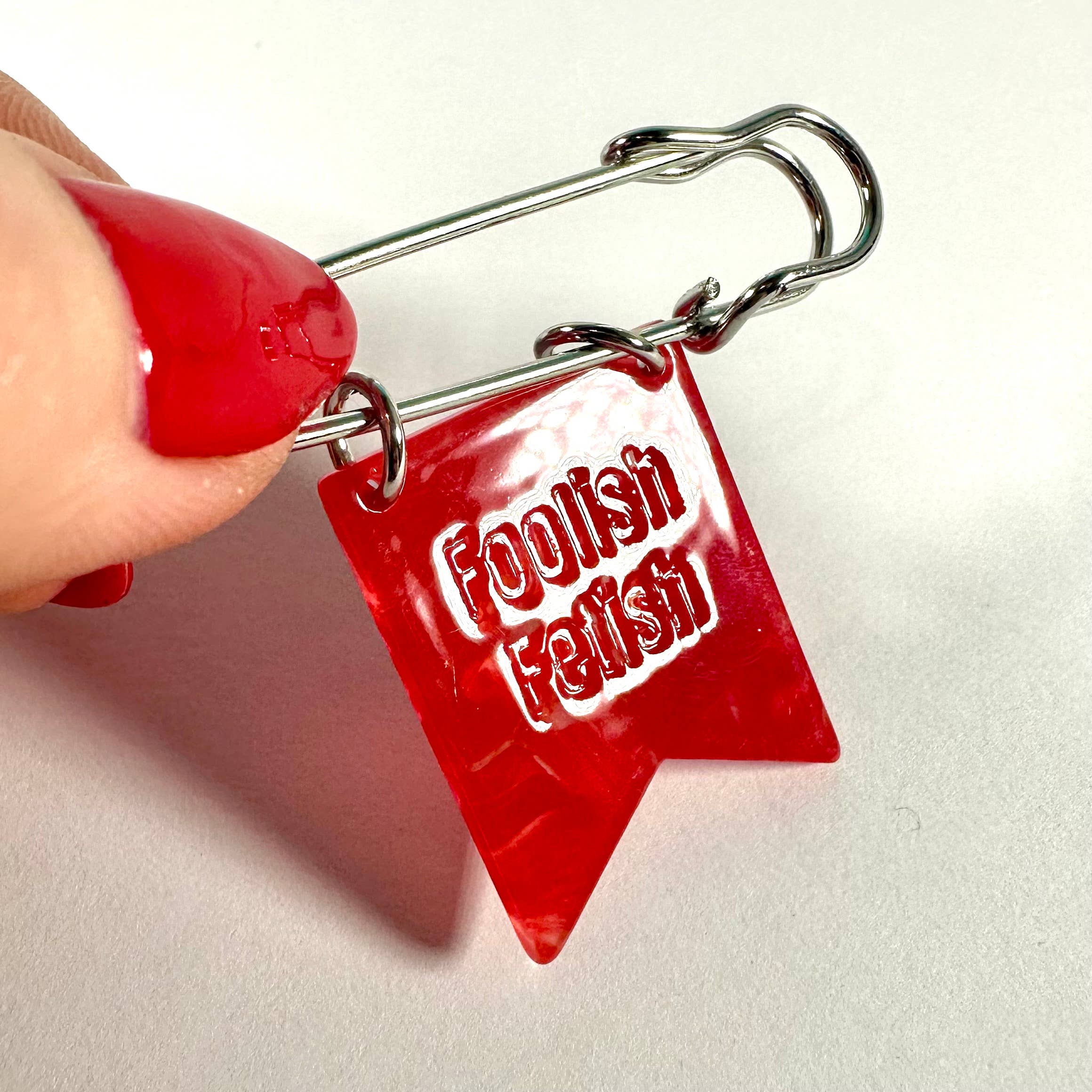 F*ck Tr*mp Banner Ribbon Safety Pin