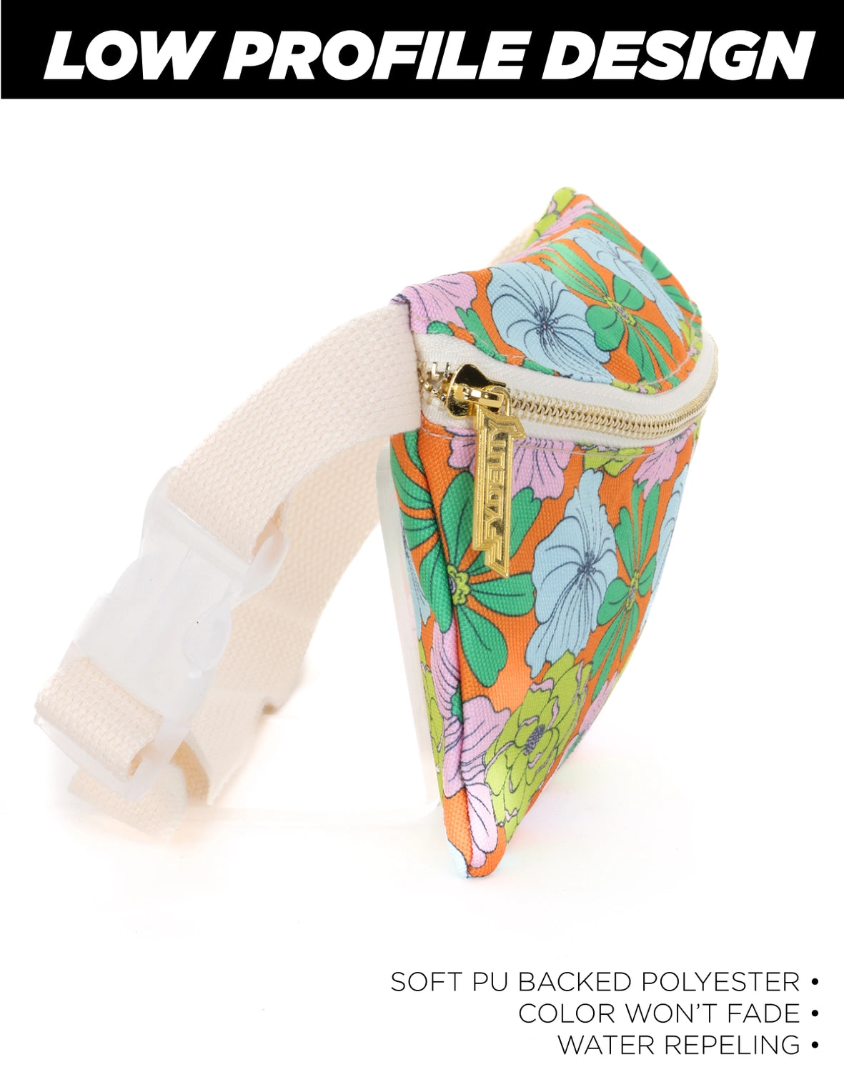 Ultra Slim Fanny Pack | Flower Power