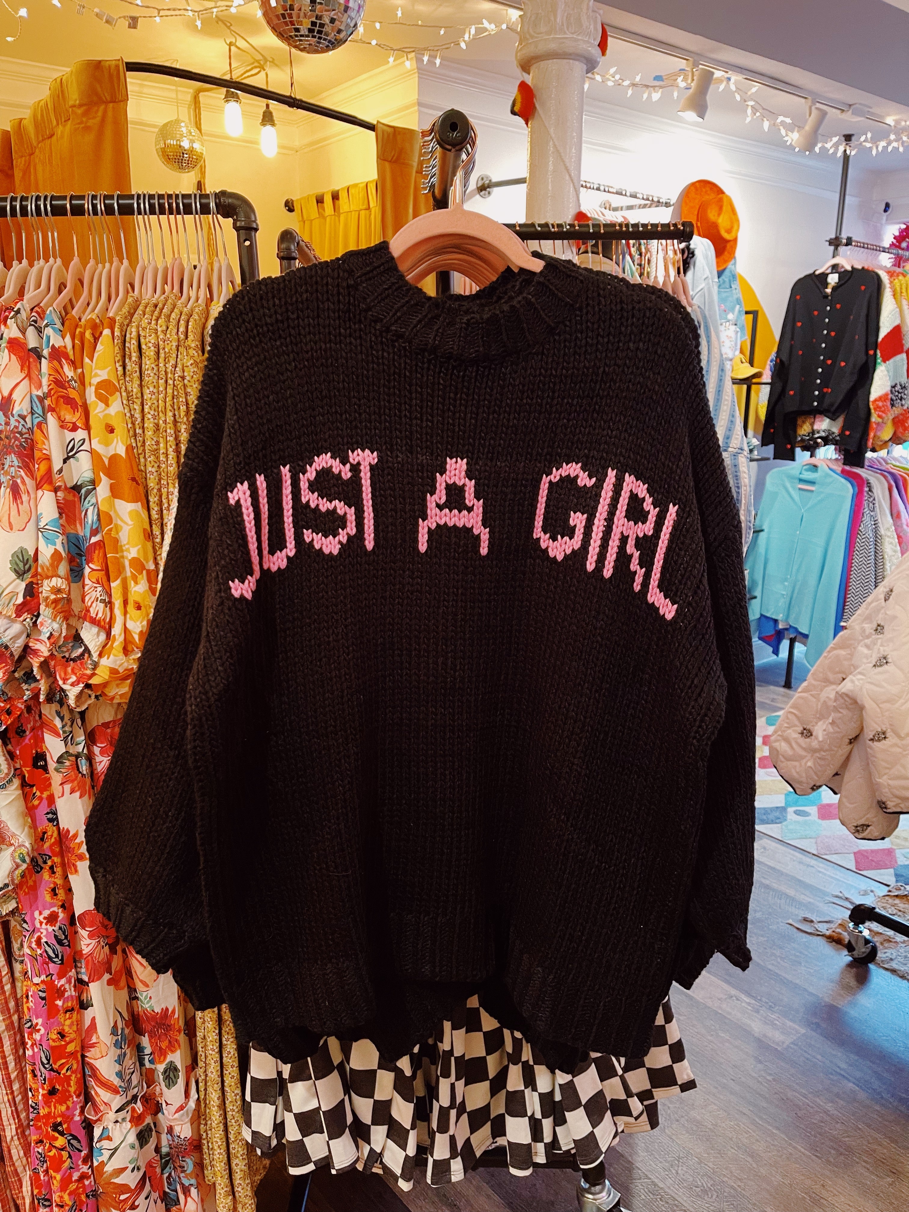 JUST A GIRL Knit Pullover