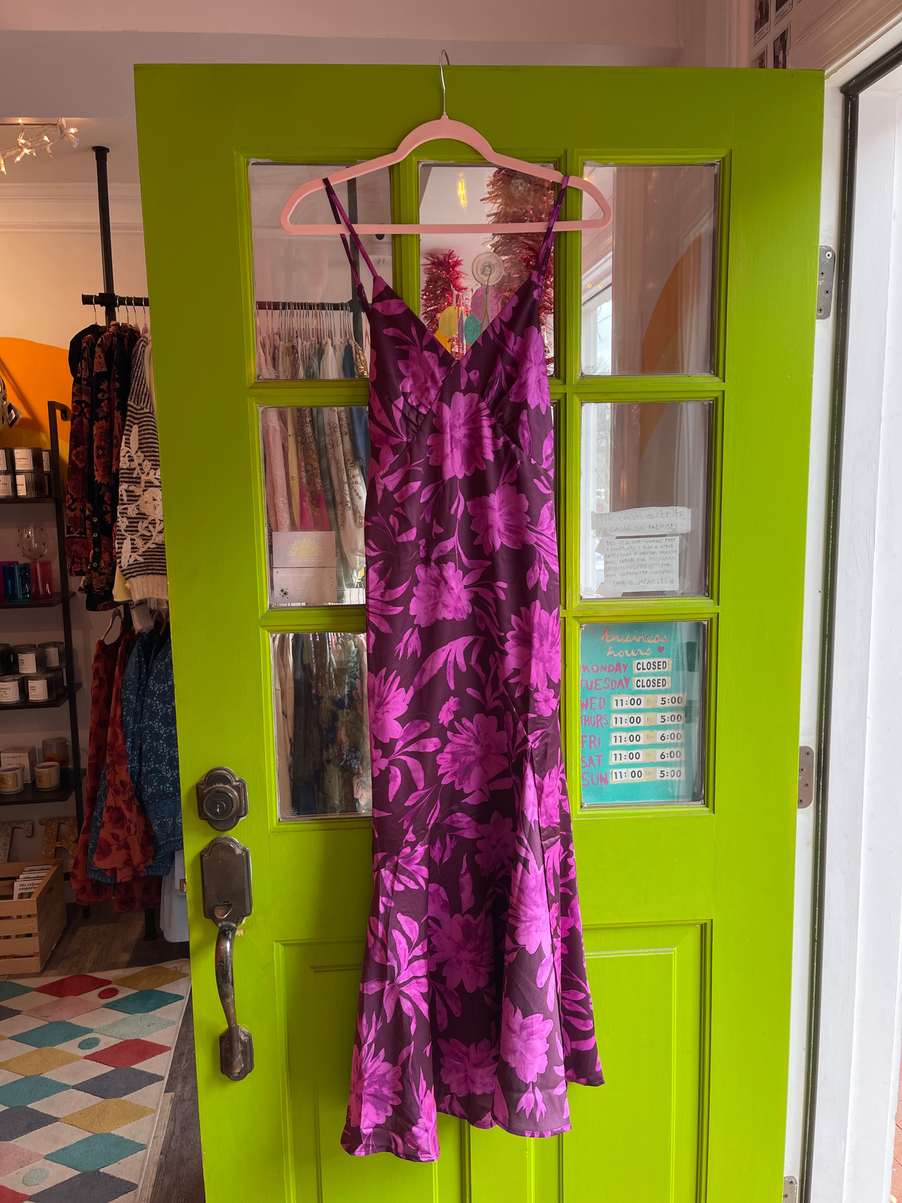 Wisteria Mist Tie Back Dress