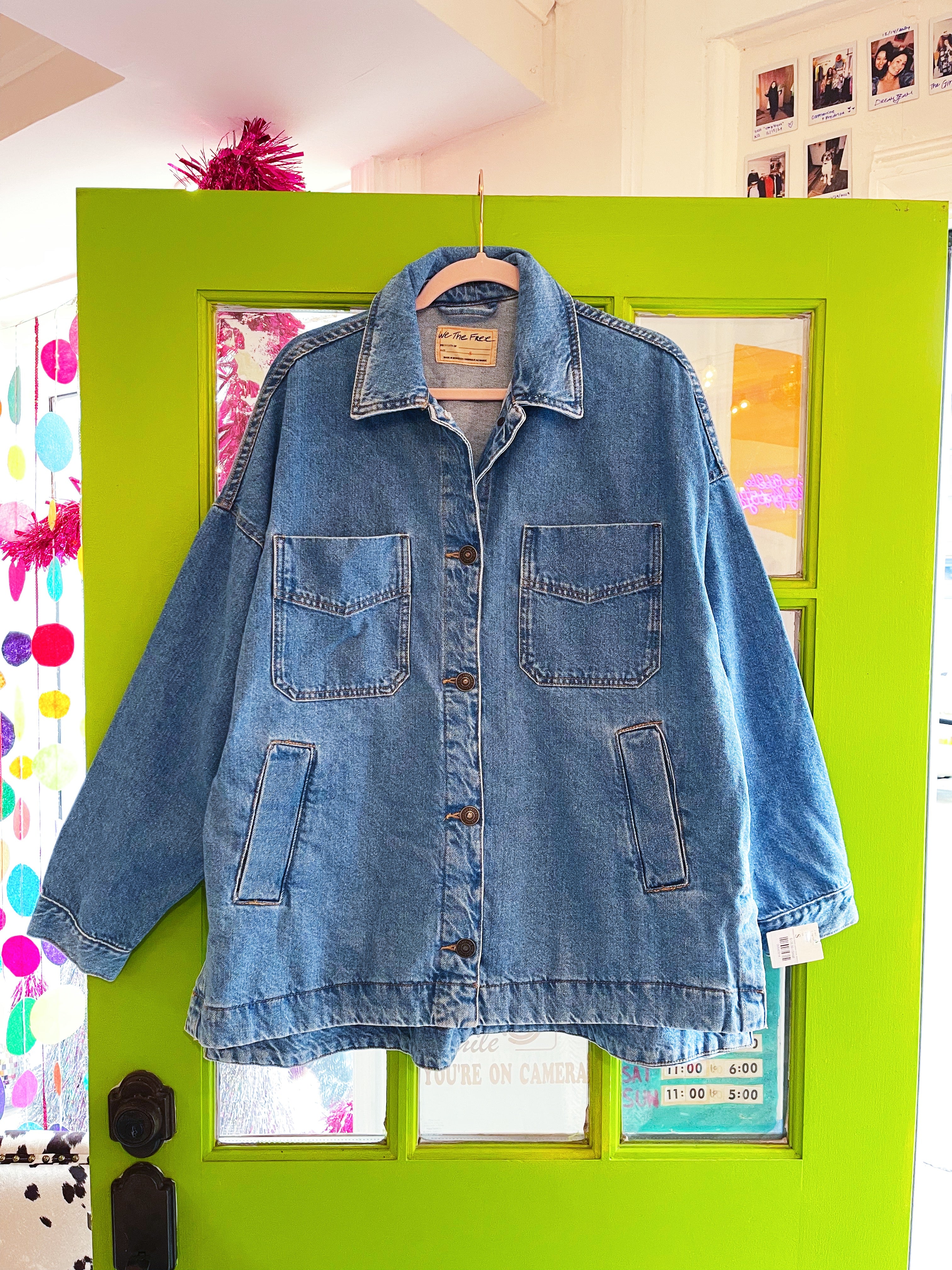 Madison City Denim Jacket (Solar Wash) | Free People