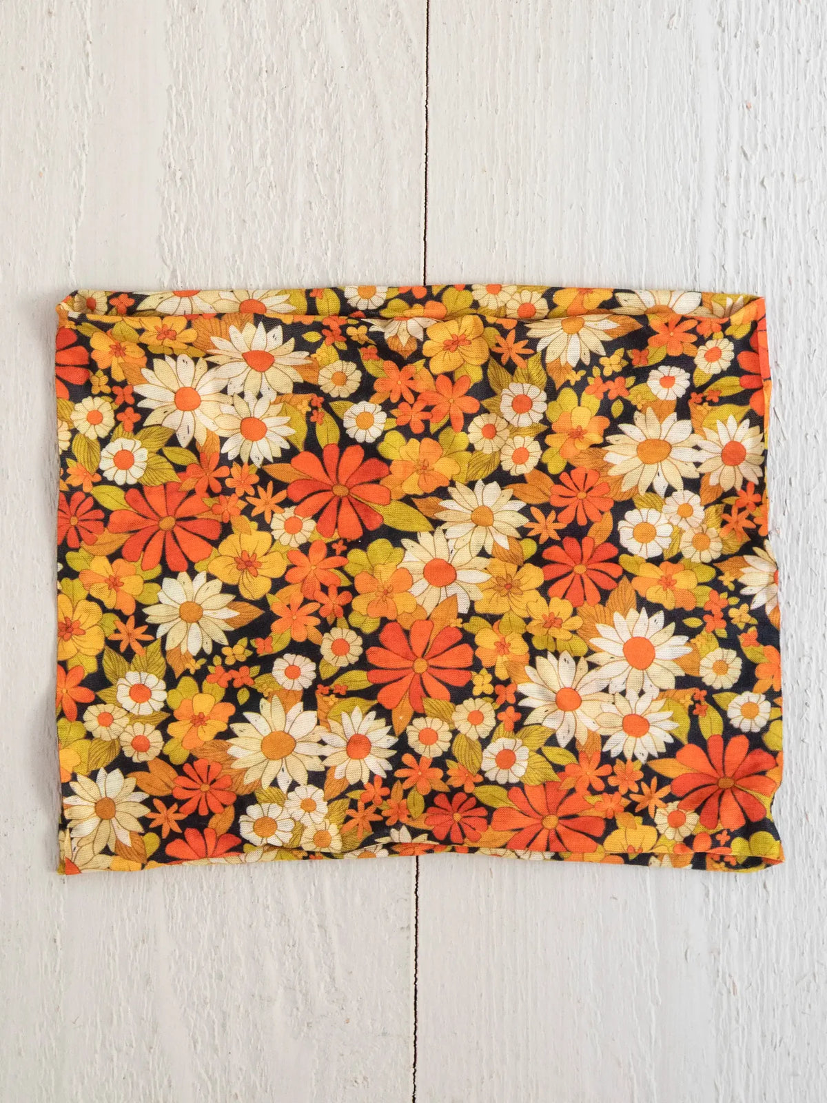 Half Boho Bandeau® Headband (Ditsy Garden Black)
