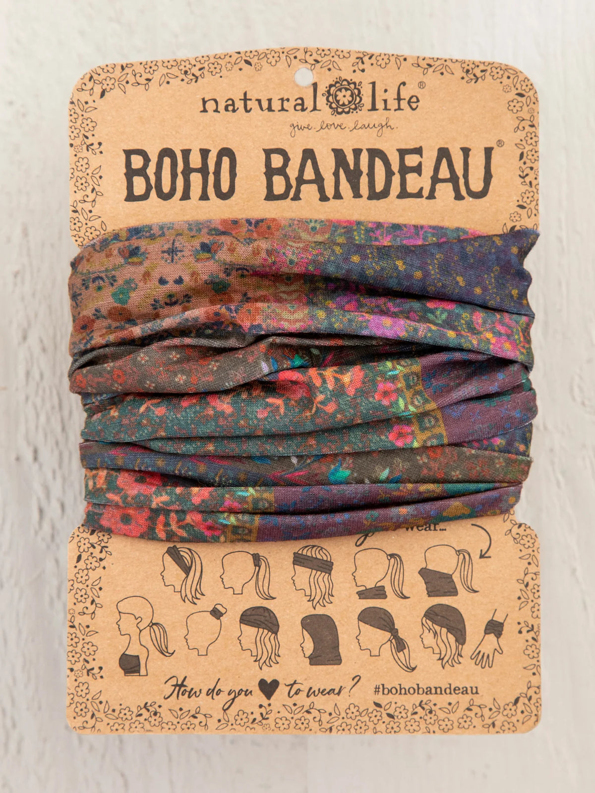 Full Boho Bandeau® Headband (Vintage Patchwork)